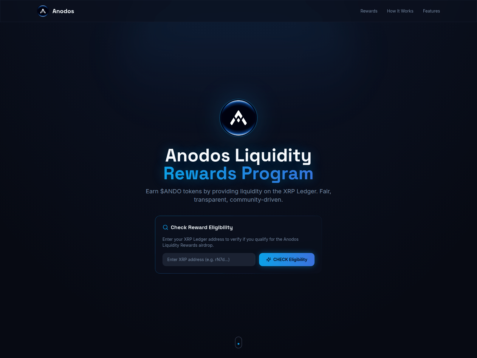 Screenshot of anodosliquidity.info
