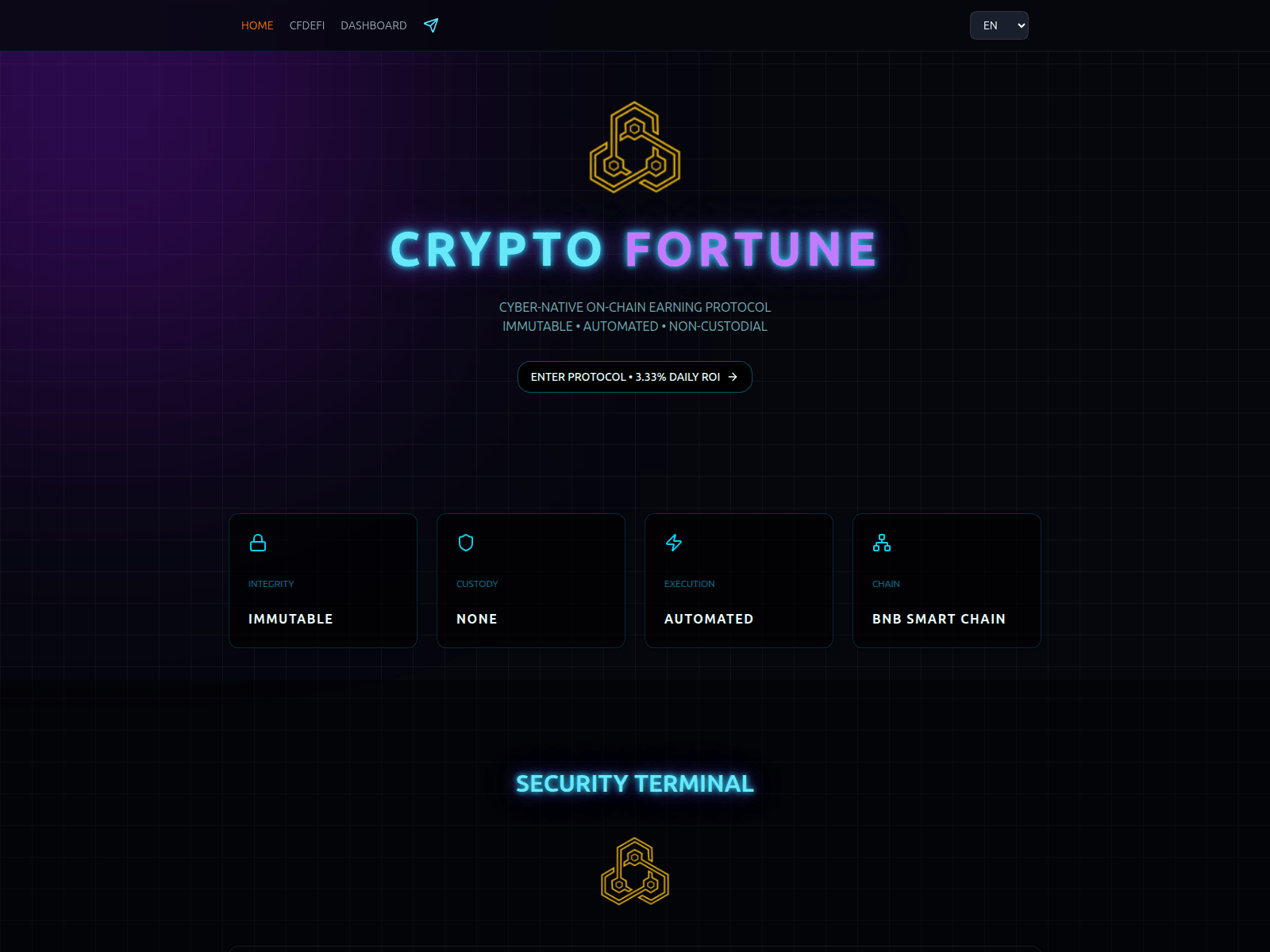 Screenshot of cryptofortune.co
