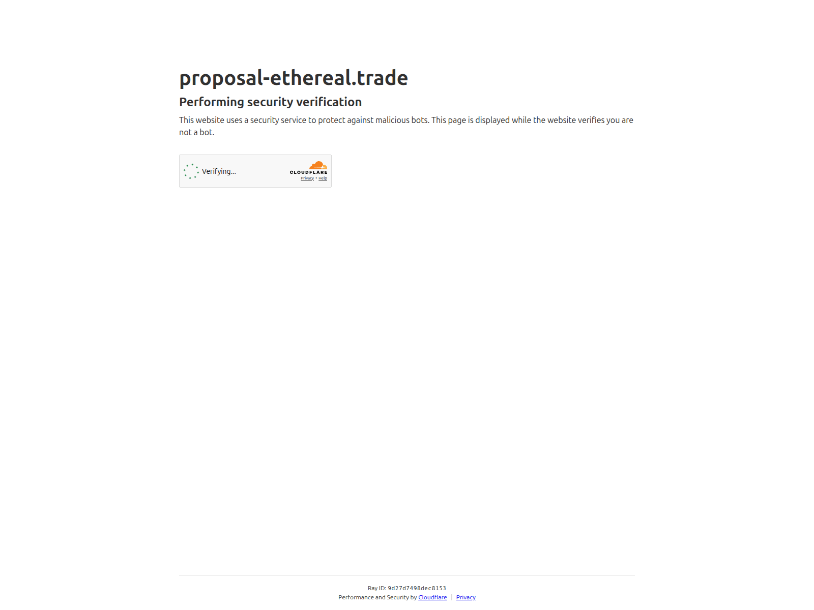 Screenshot of proposal-ethereal.trade