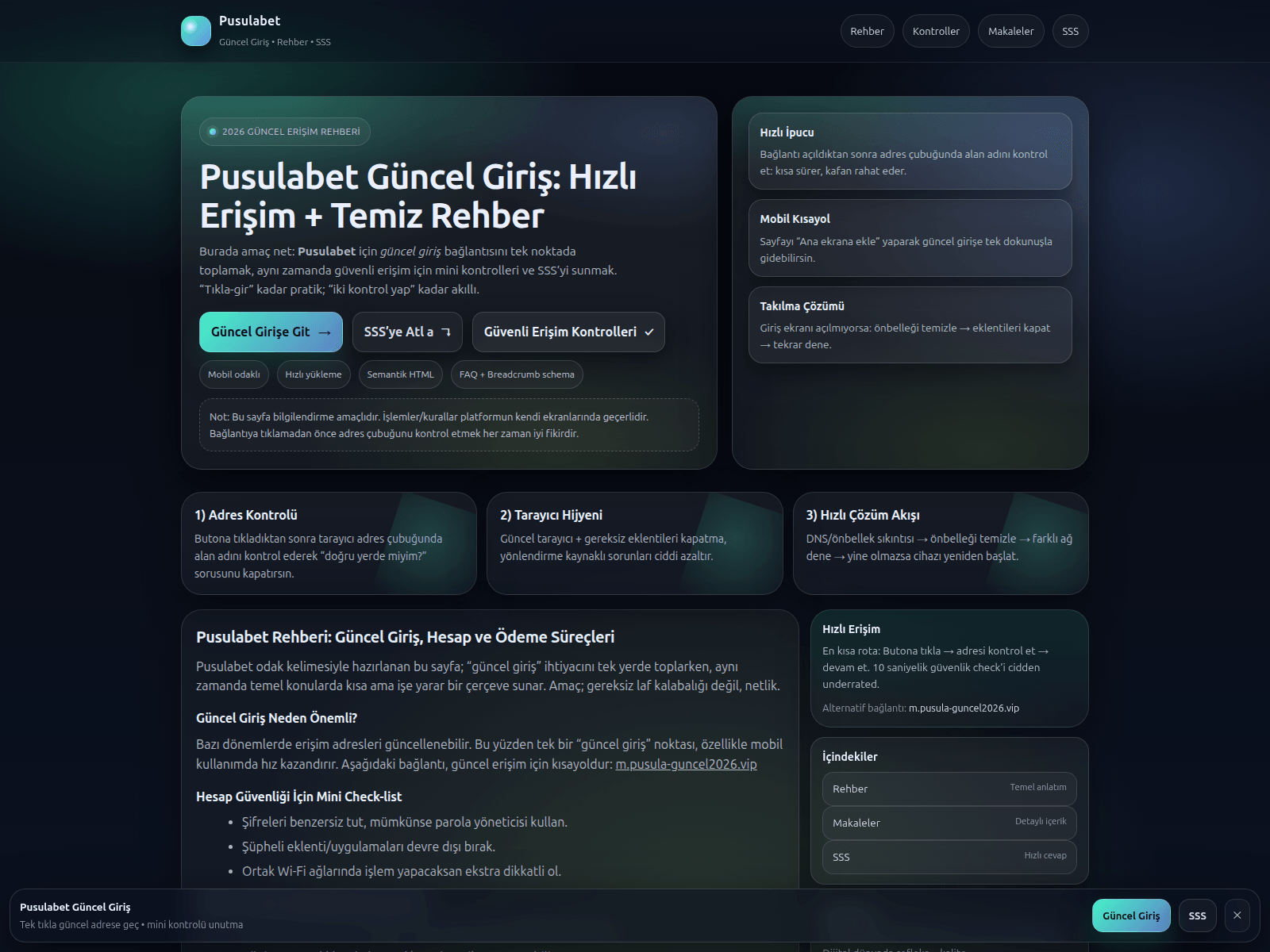Screenshot of pusula-guncel2026.vip