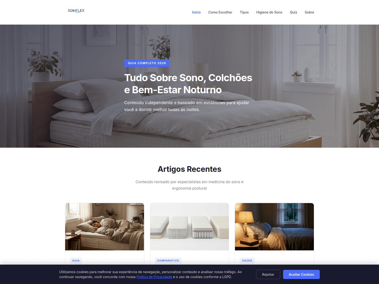 Screenshot of casaemmacolchoes.com