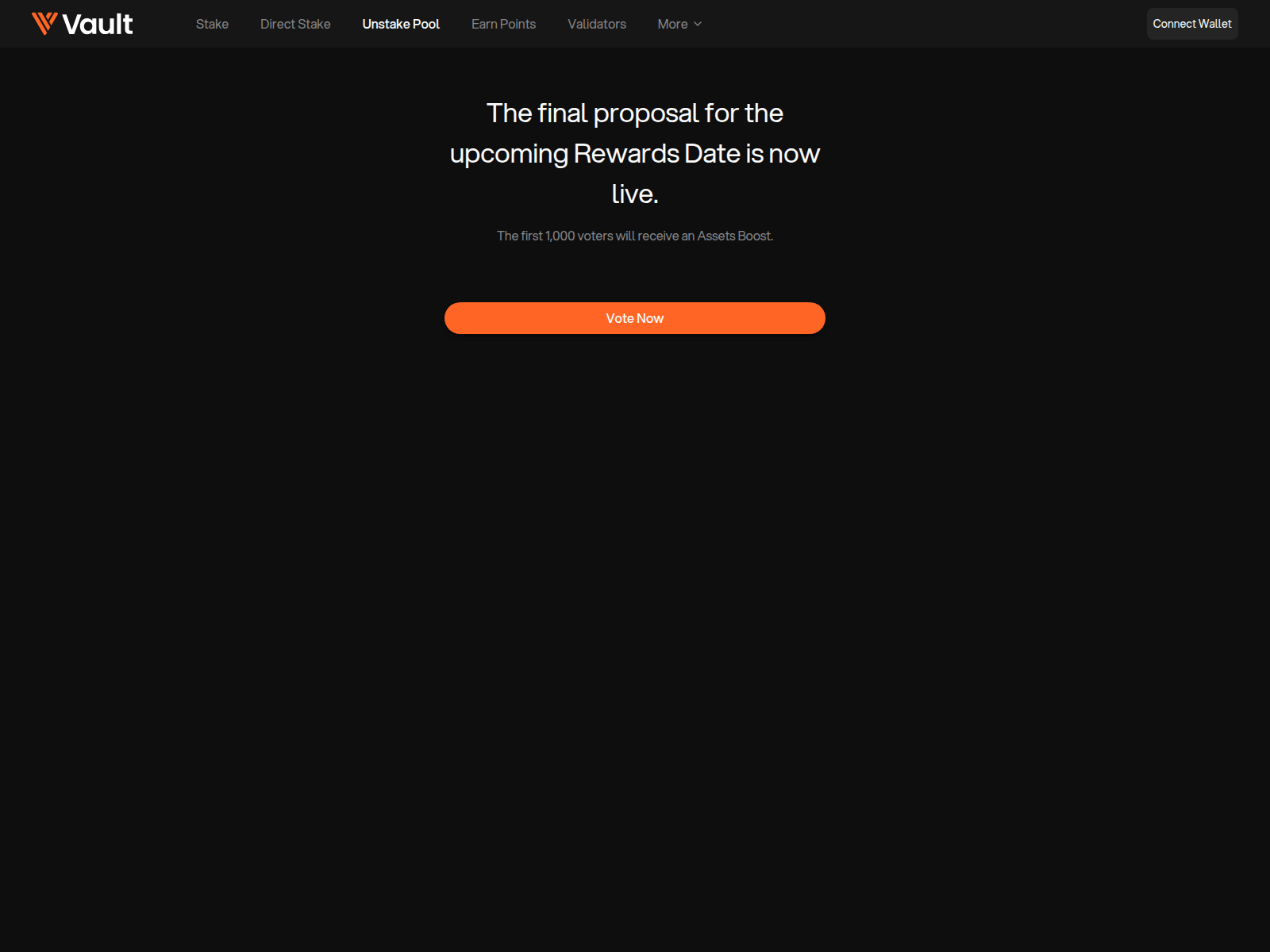 Screenshot of app-thevault.xyz