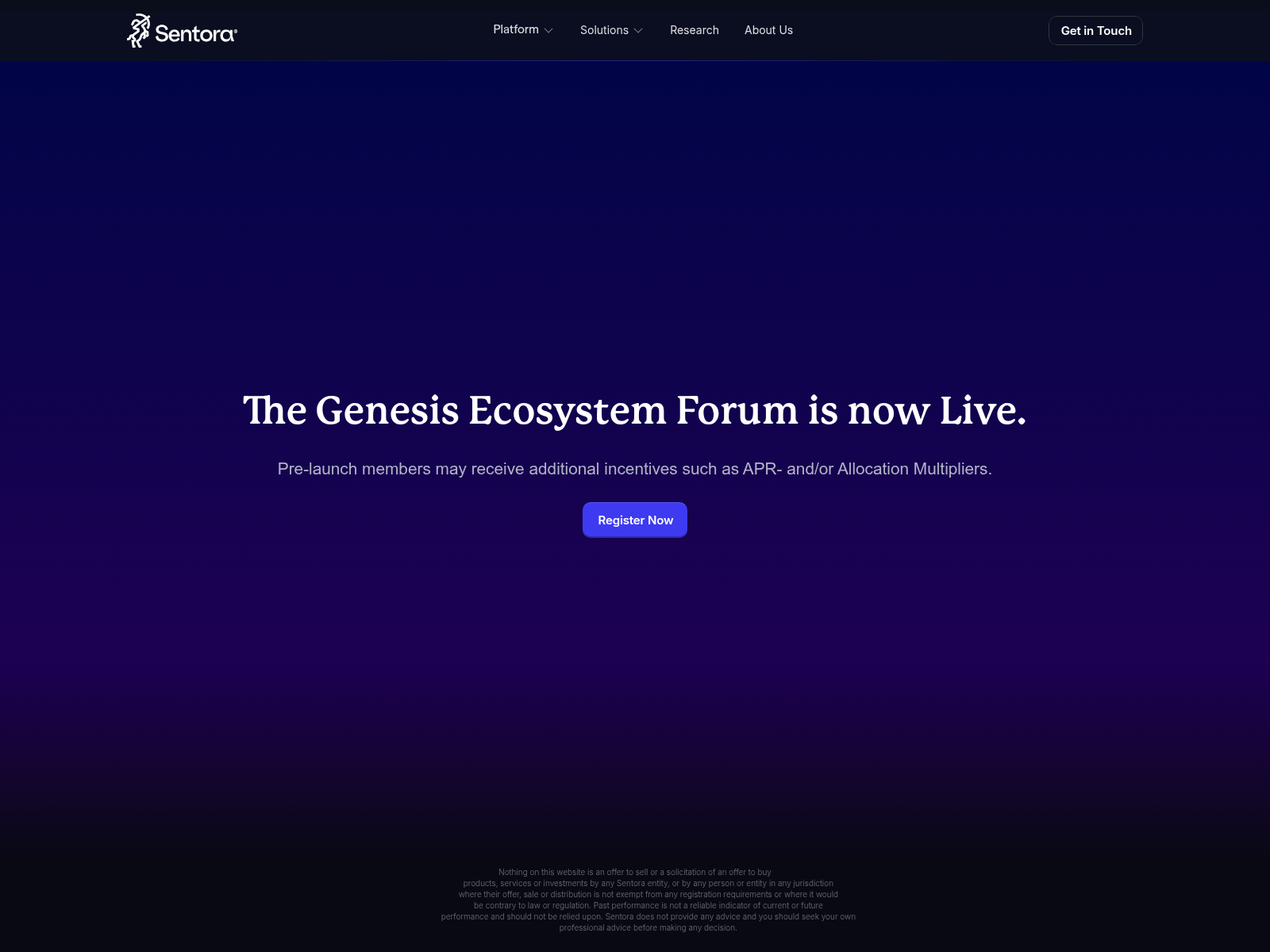 Screenshot of sentoras.xyz