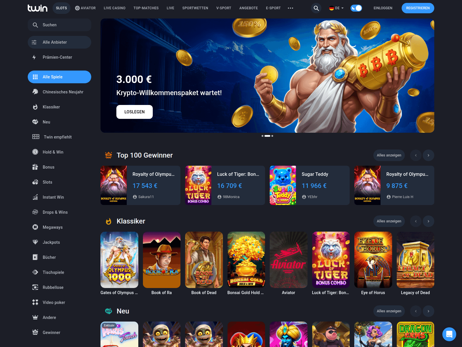 Screenshot of twin.com