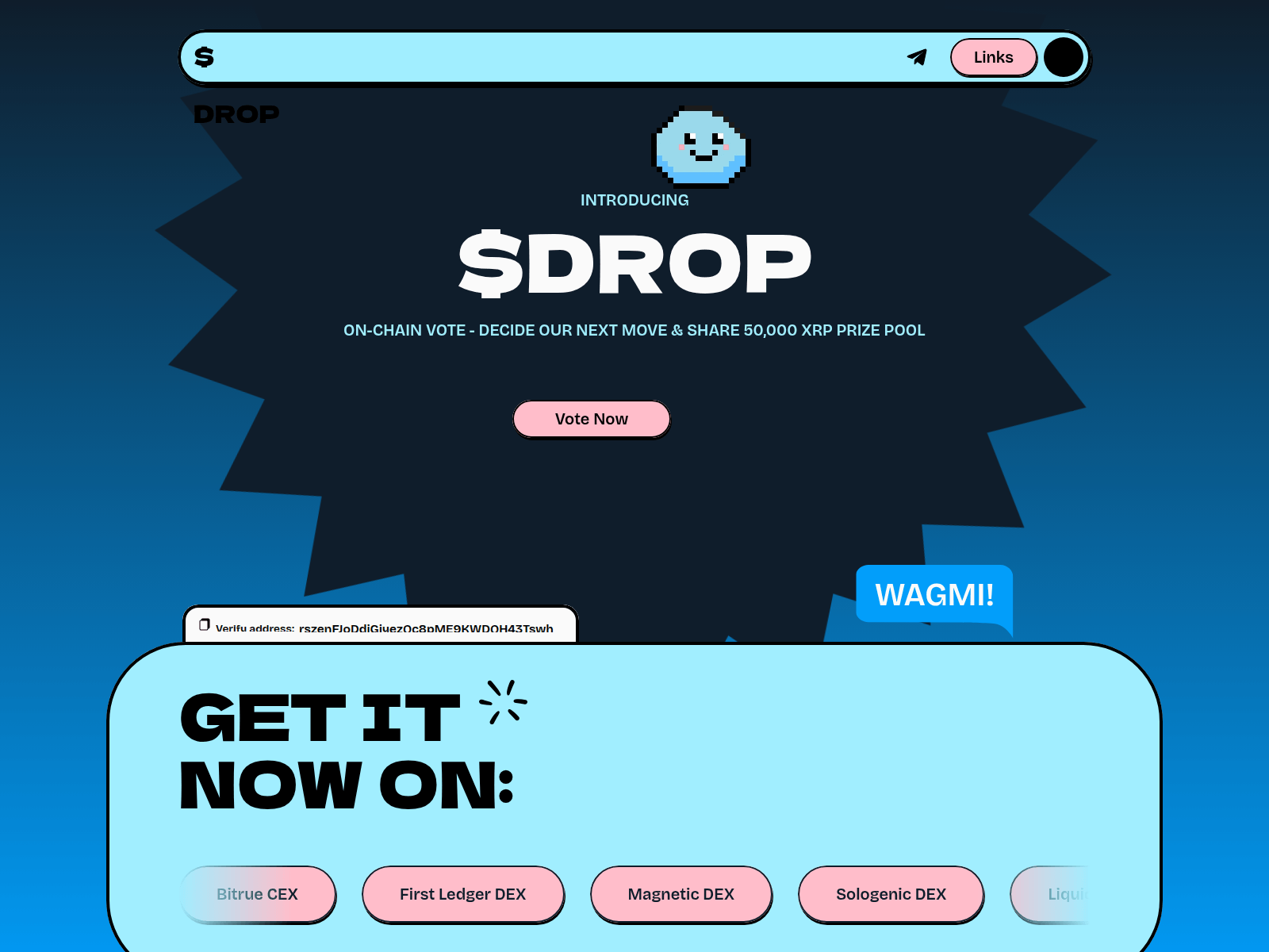 Screenshot of drop-xrp.app