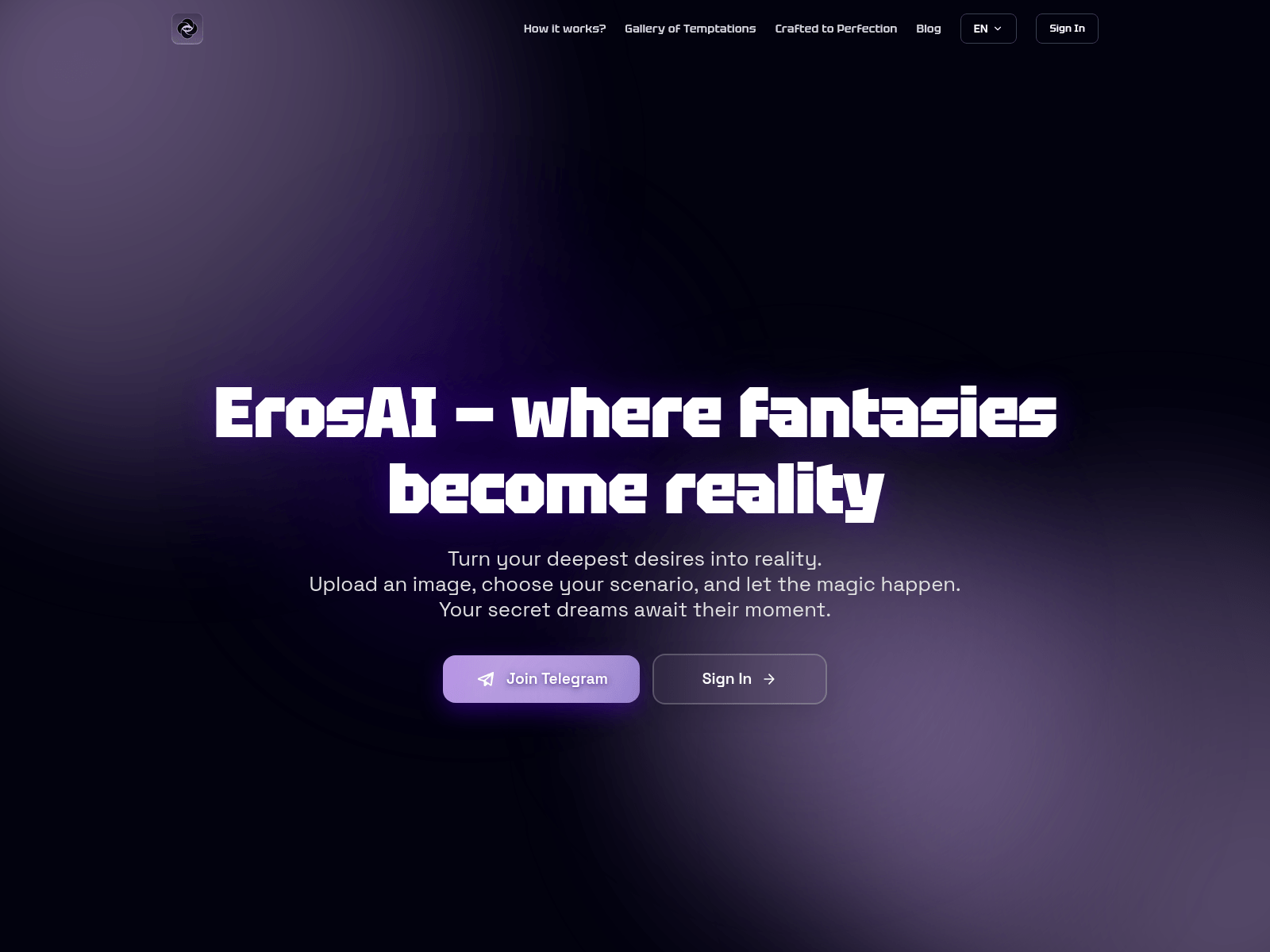 Screenshot of erosai.app