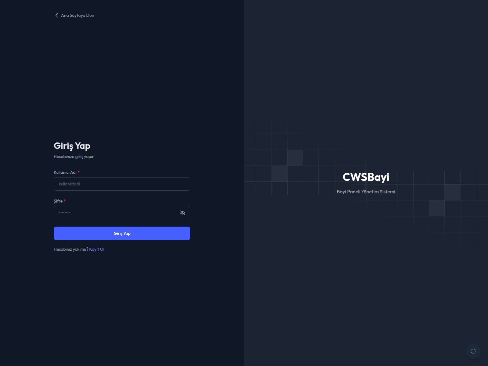 Screenshot of cwsbayi.com