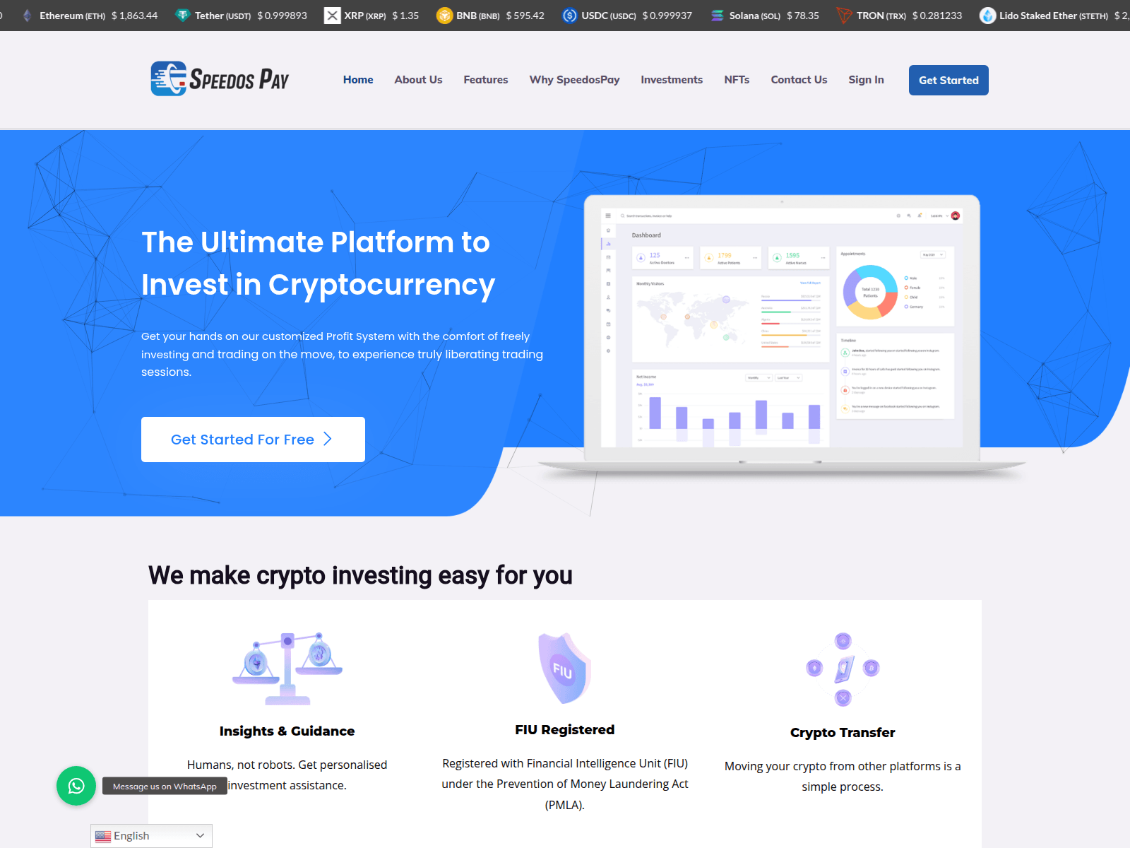 Screenshot of speedospay.com
