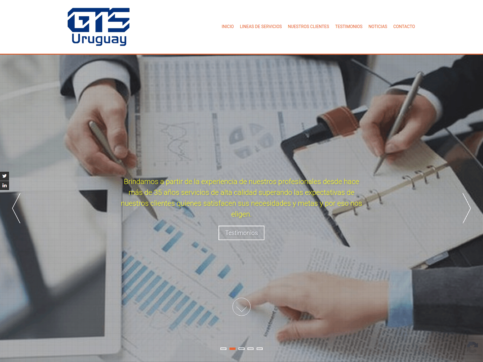 Screenshot of gts.com.uy