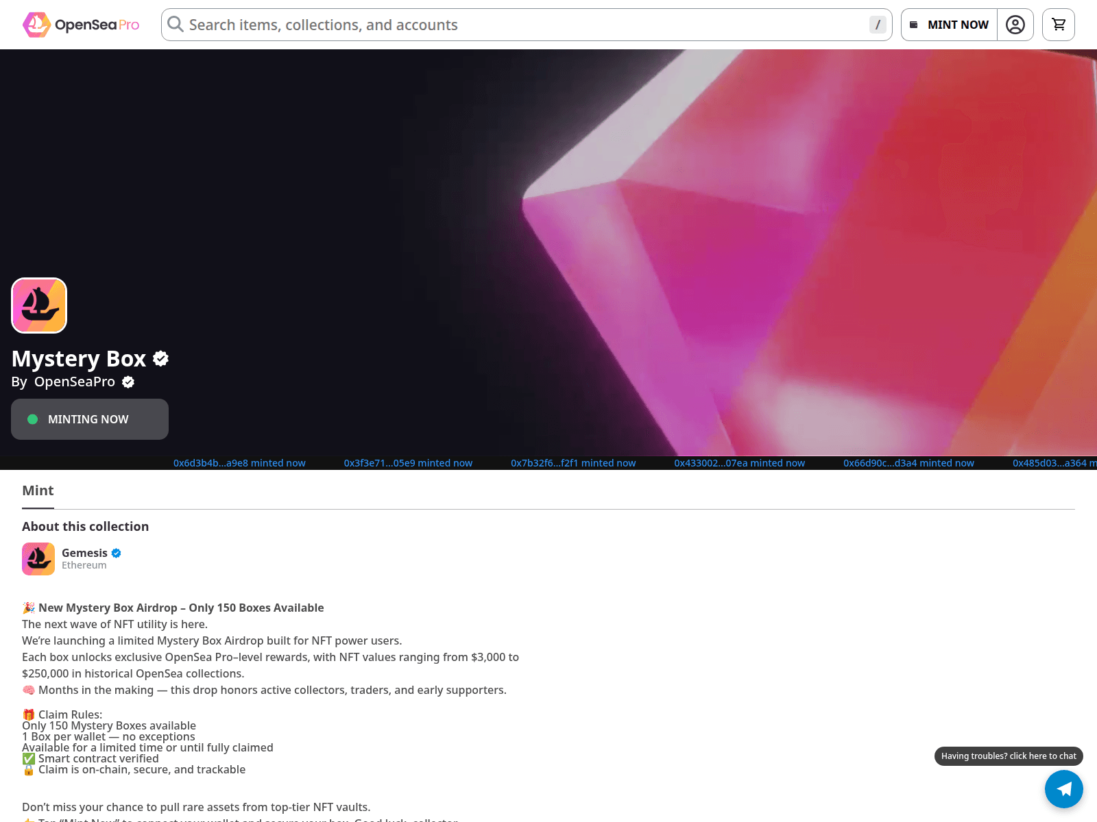 Screenshot of mint-now.opsnw.pro