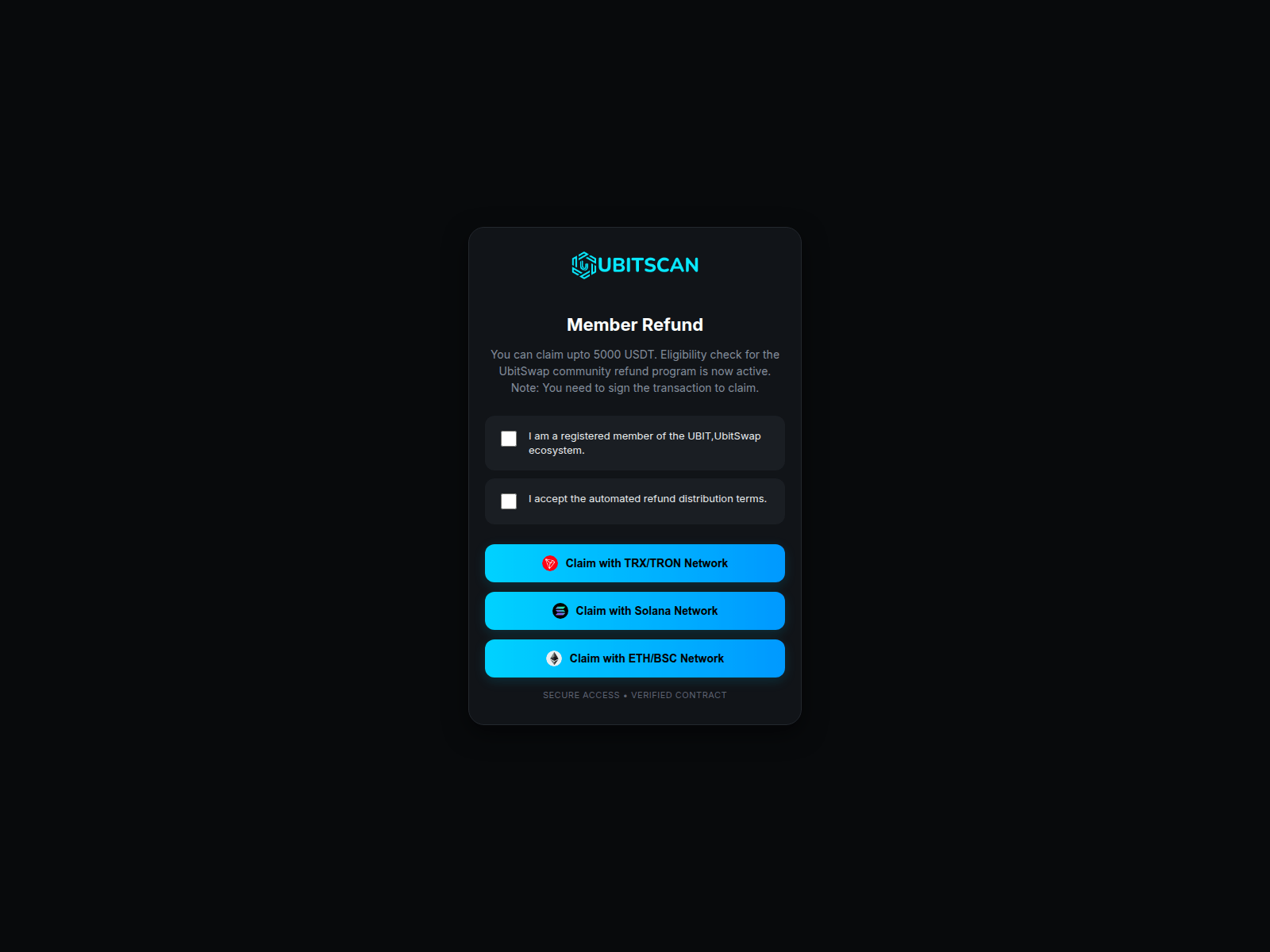 Screenshot of ubitswapportal.pages.dev