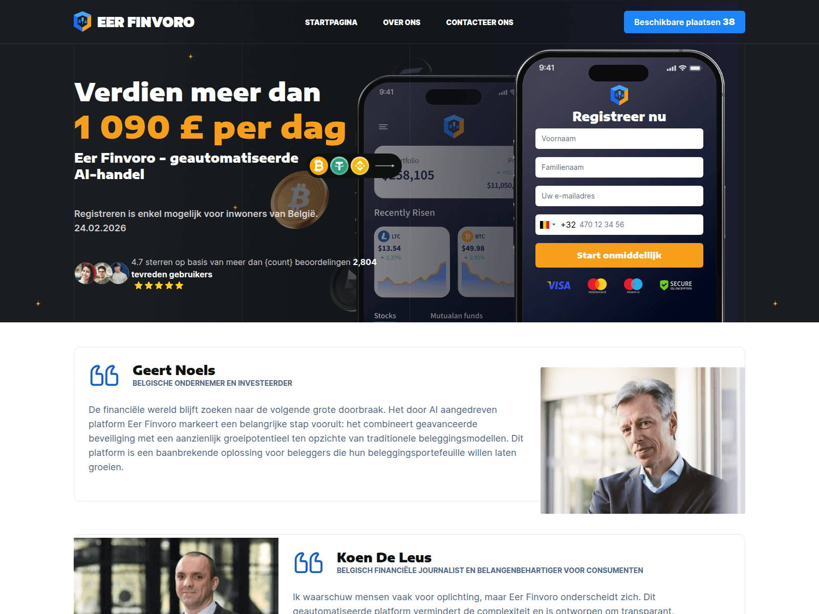 Screenshot of eer-finvoro.com