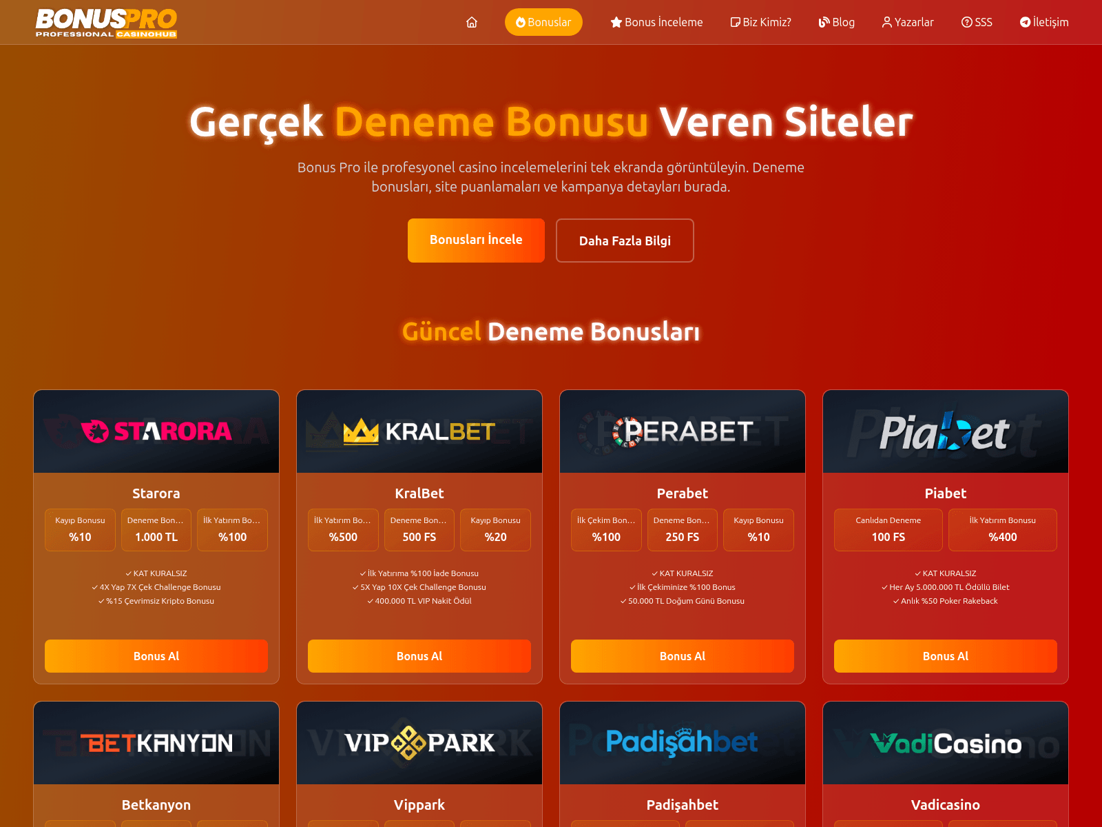Screenshot of bonuspro.it.com