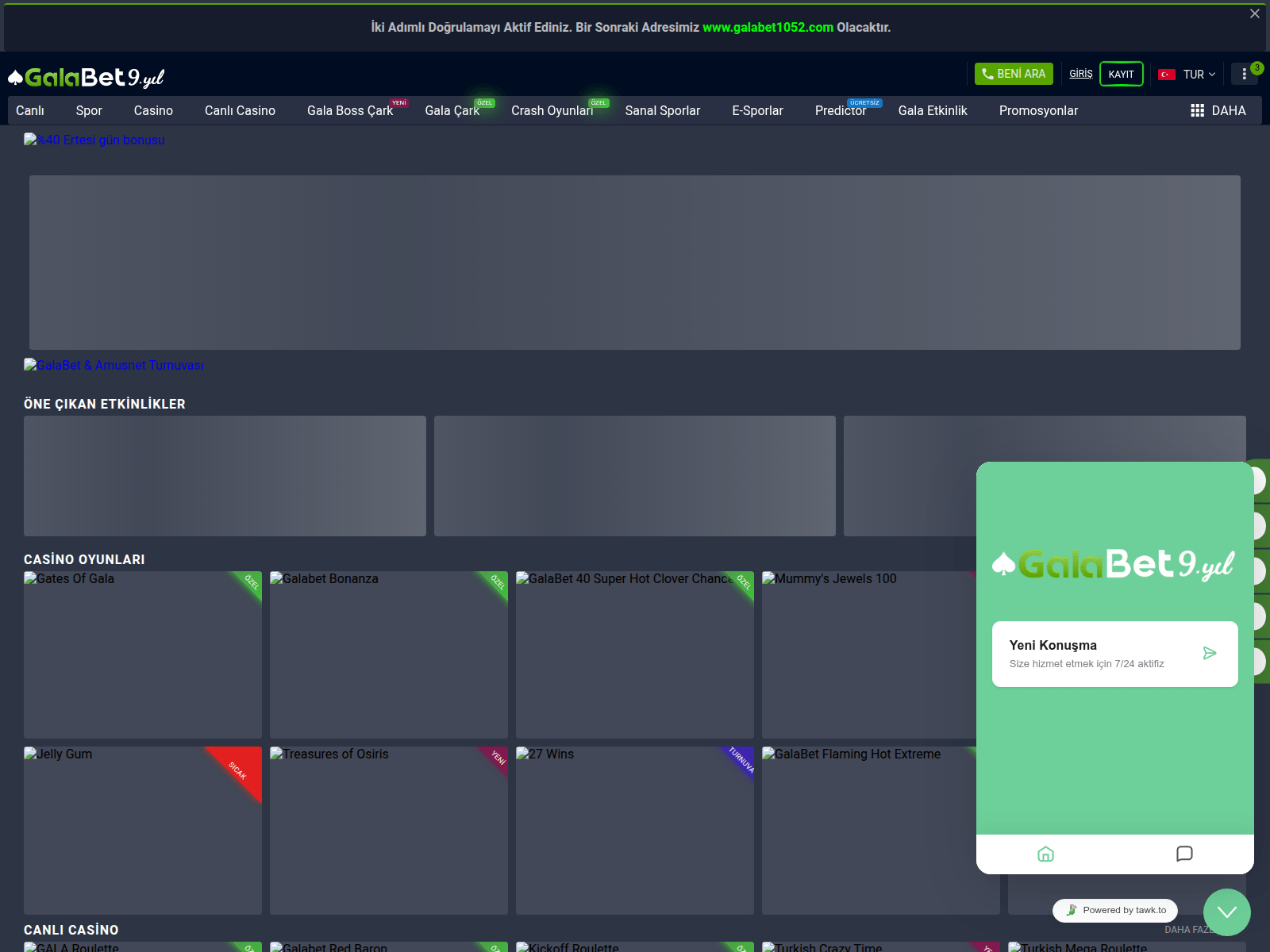 Screenshot of galabet2647.com