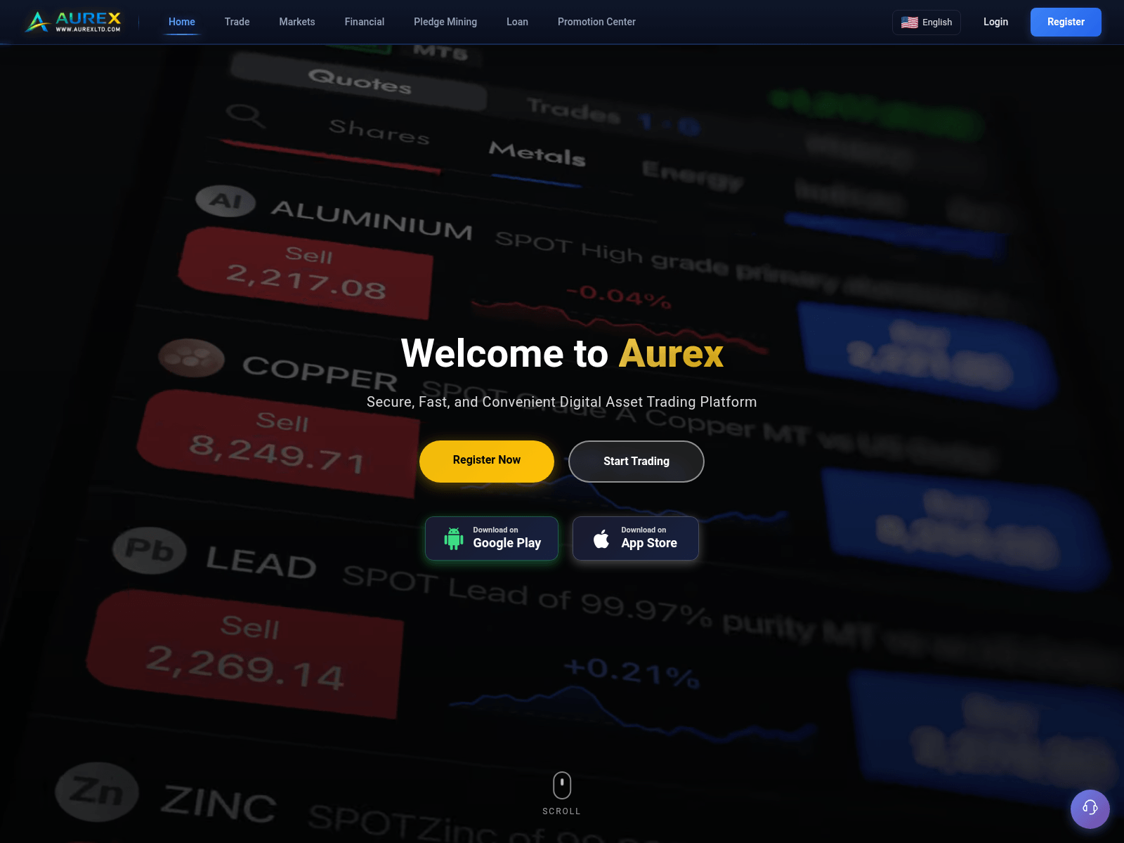 Screenshot of aurexltd.com