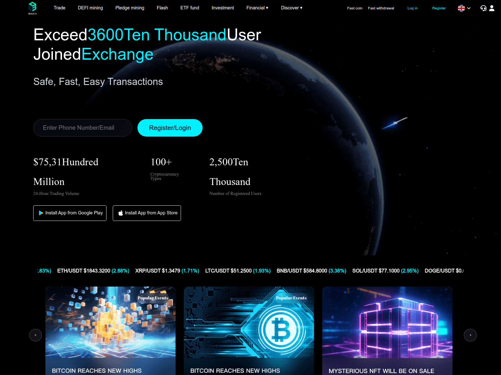 Screenshot of bitocit.com