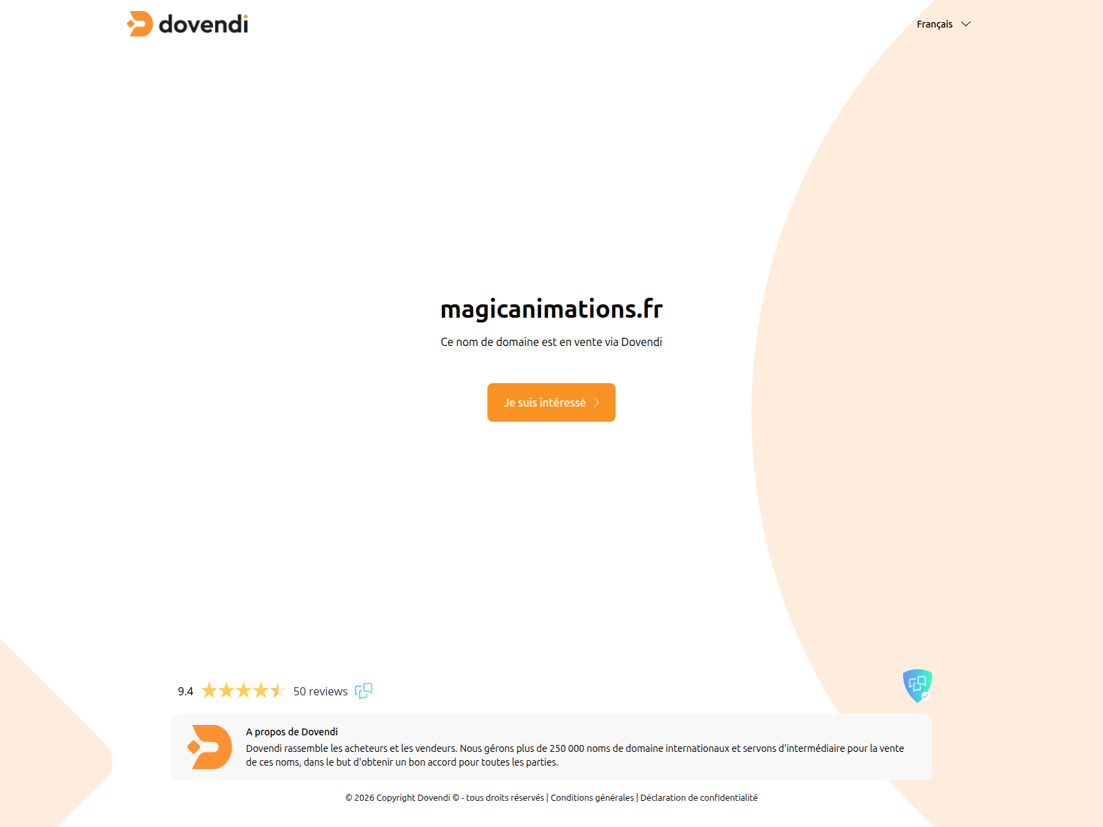 Screenshot of magicanimations.fr