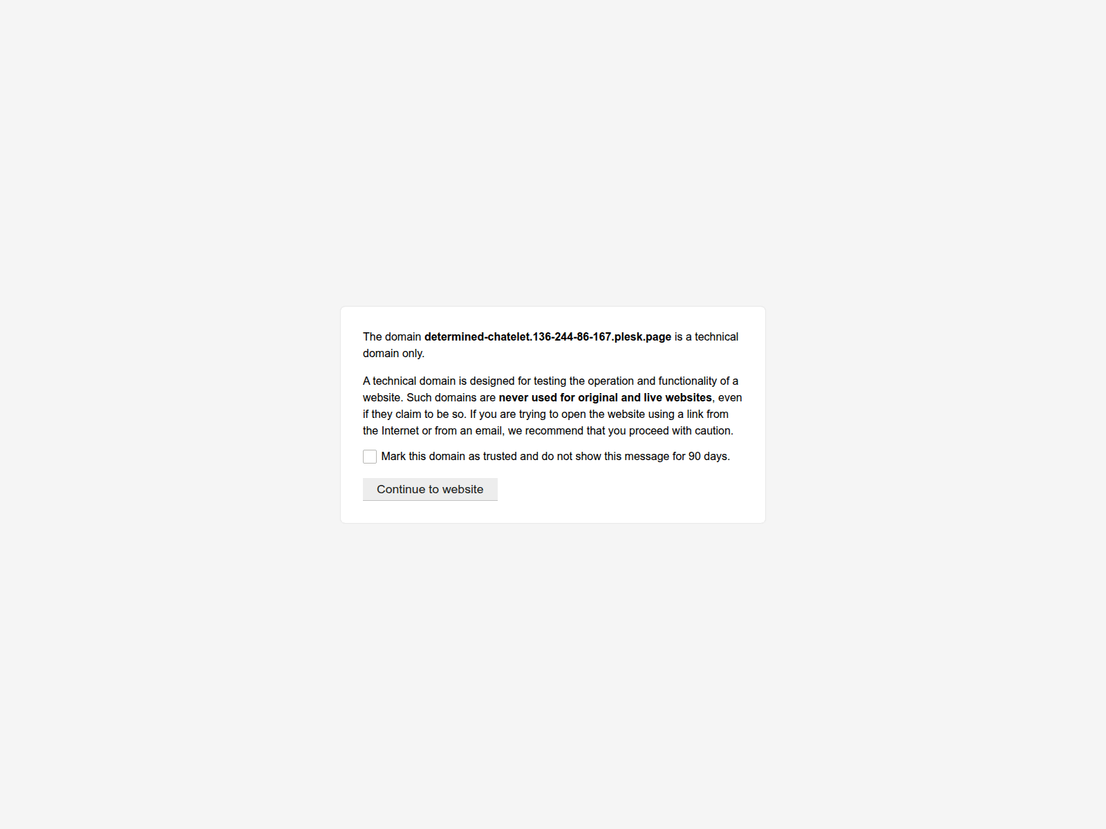 Screenshot of determined-chatelet.136-244-86-167.plesk.page