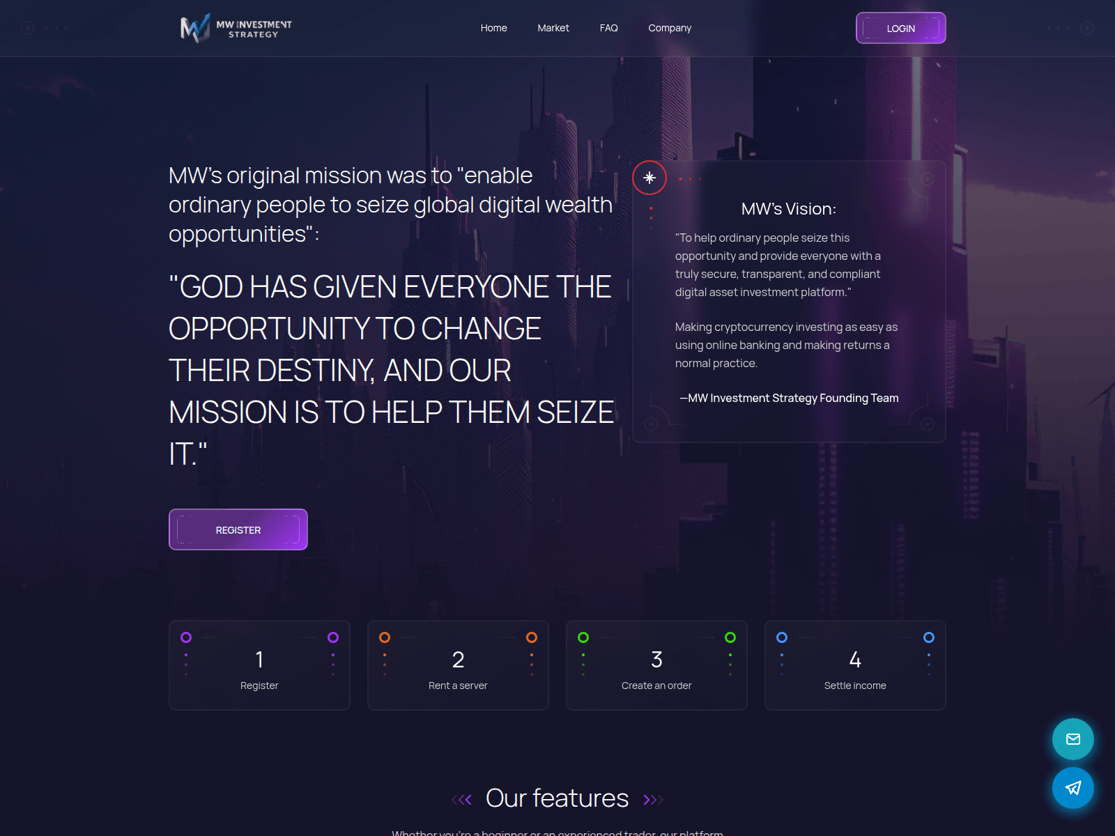Screenshot of mwinvestmentstrategy.net