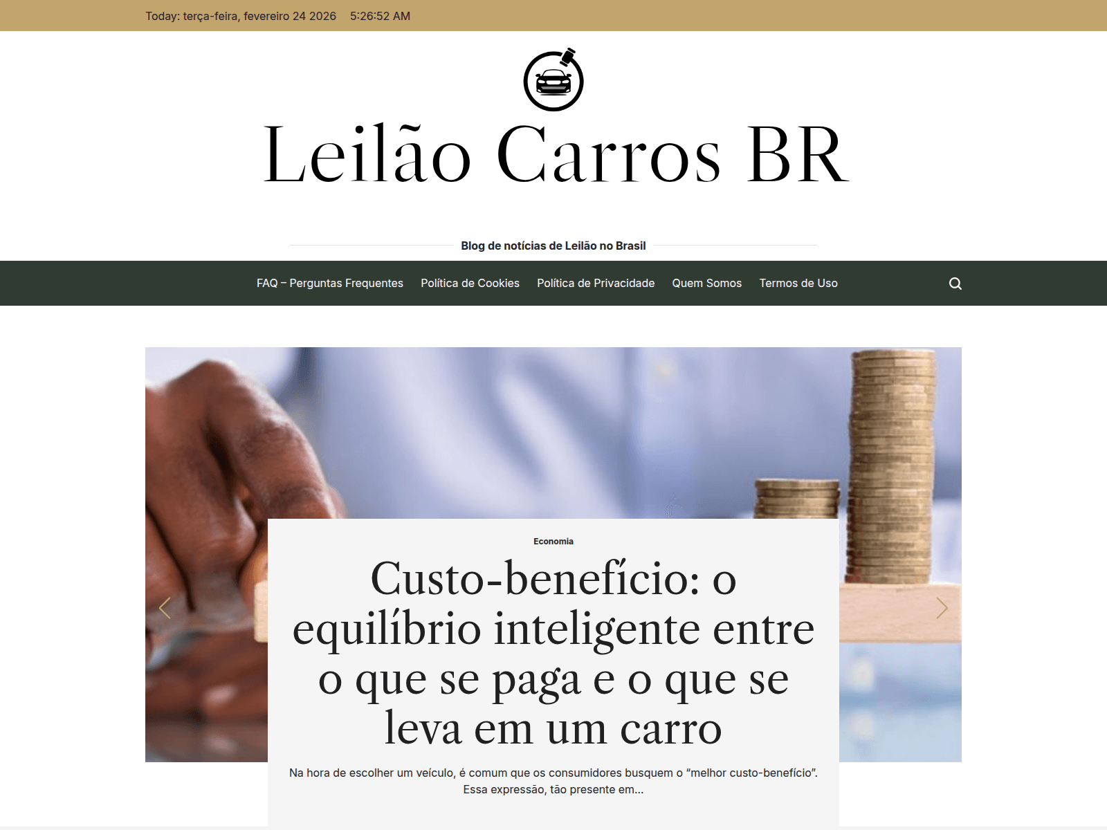 Screenshot of leilaocarrosbr.com