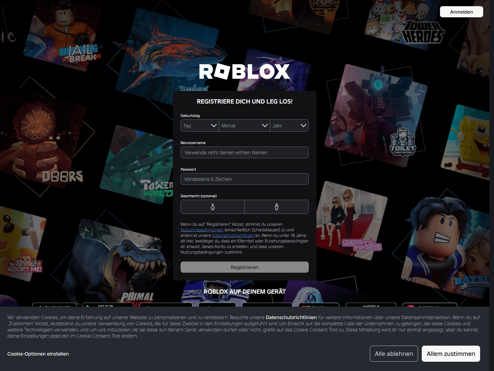 Screenshot of roblox.com.gl