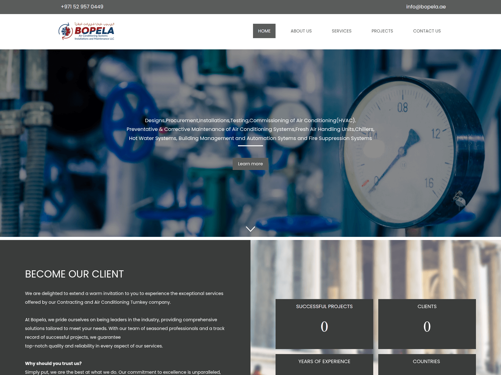 Screenshot of bopela.ae