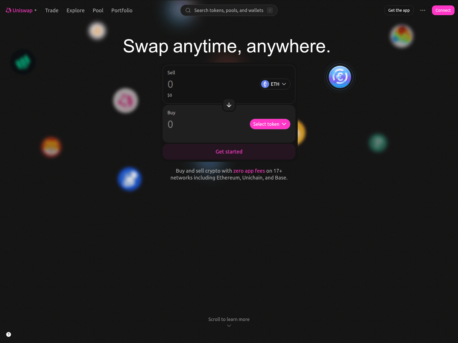 Screenshot of register-unichain.xyz