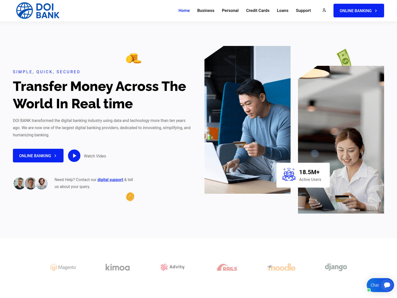 Forensic screenshot of doibnk.com