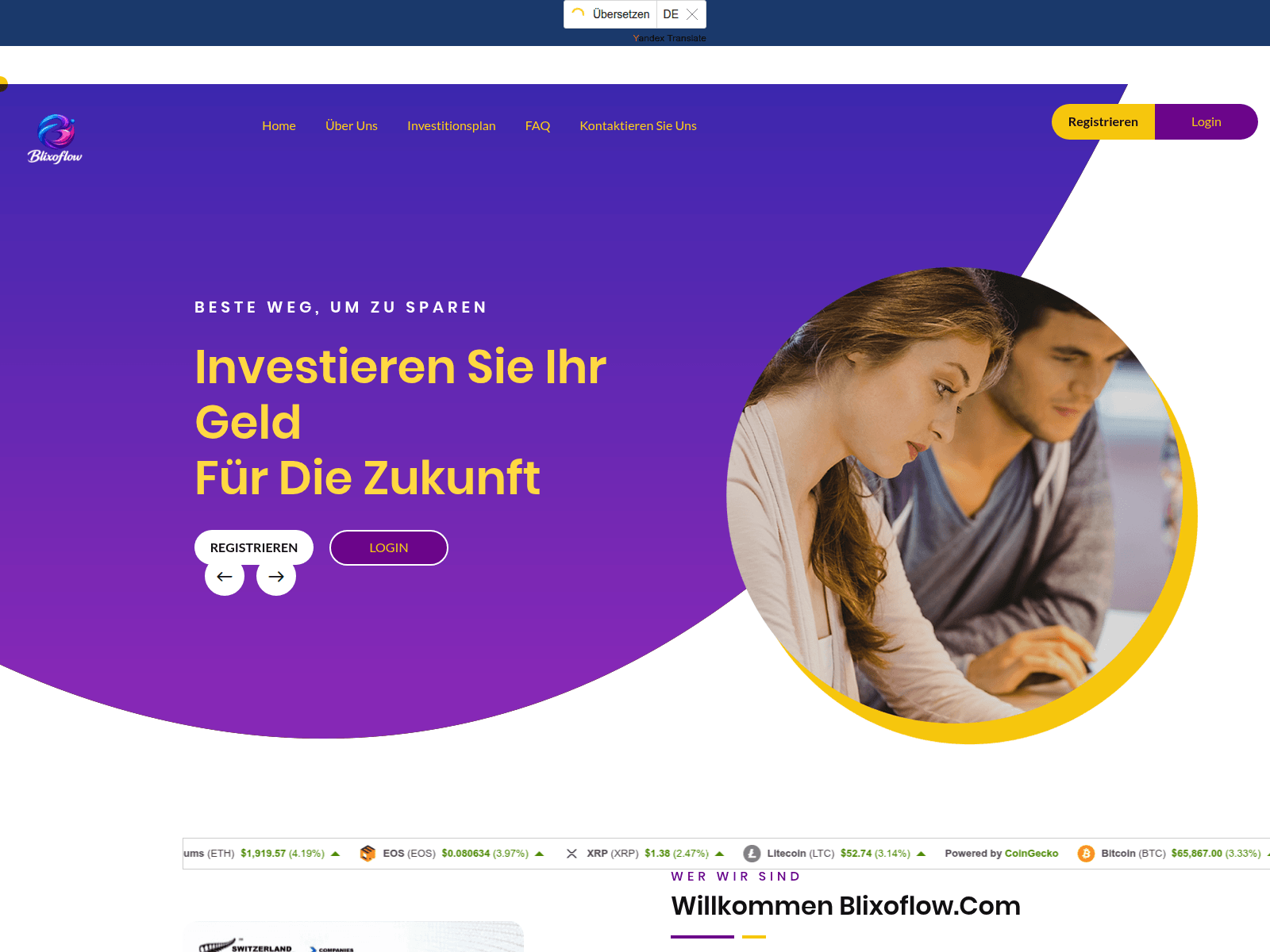 Screenshot of blixoflow.com