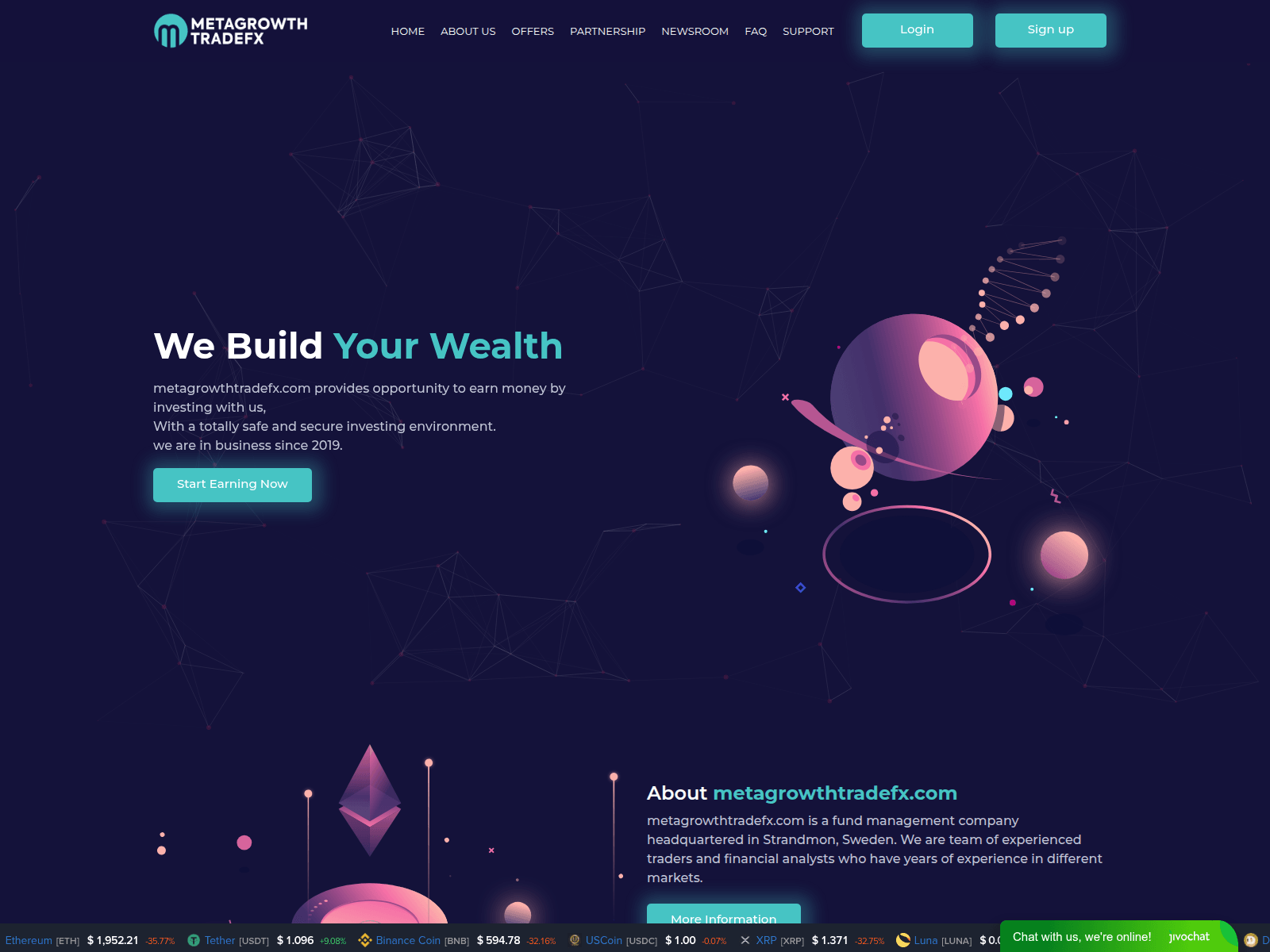 Forensic screenshot of metagrowthtradefx.com