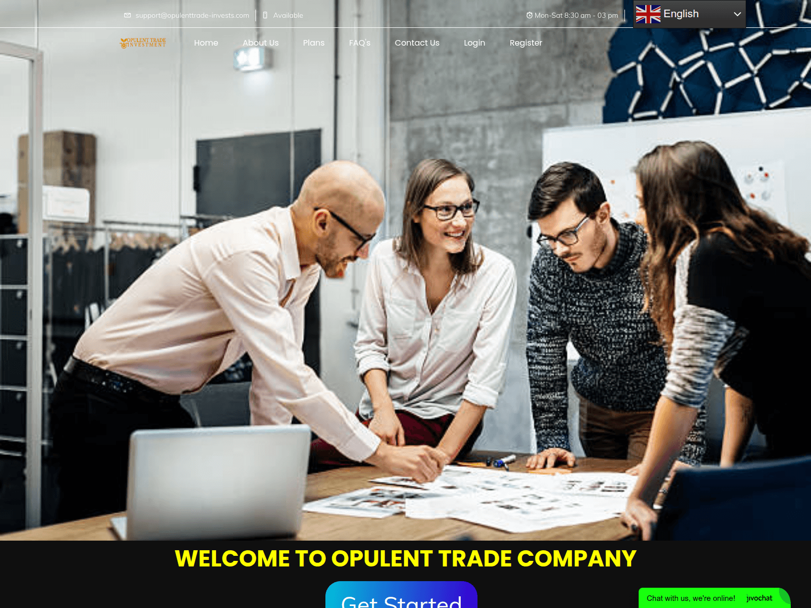 Screenshot of opulenttrade-invests.com