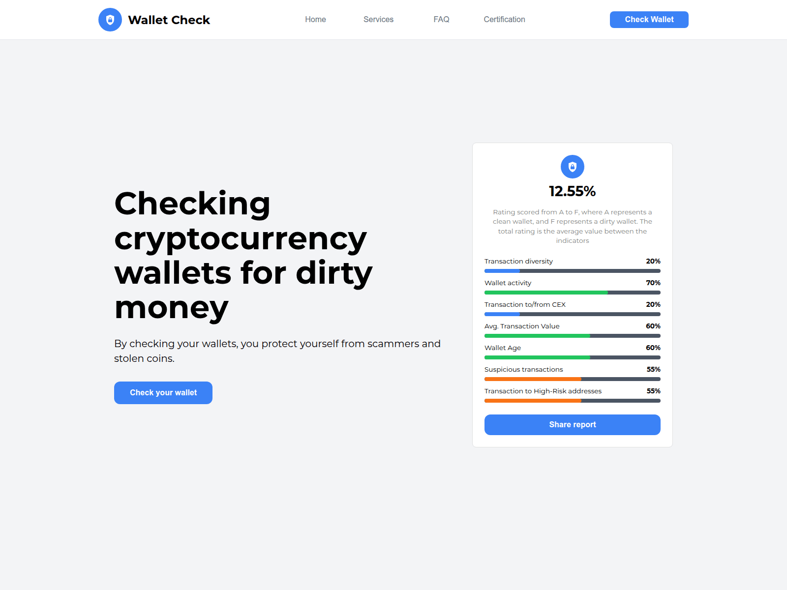 Screenshot of trustwalletcheck.us