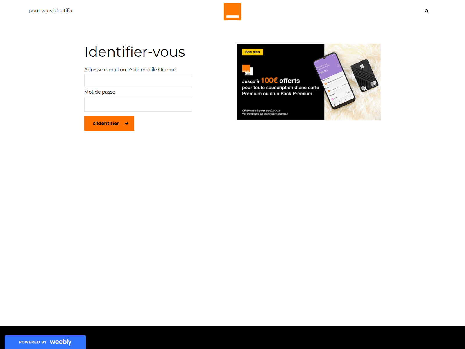 Screenshot of support-messagerie-saving.weebly.com