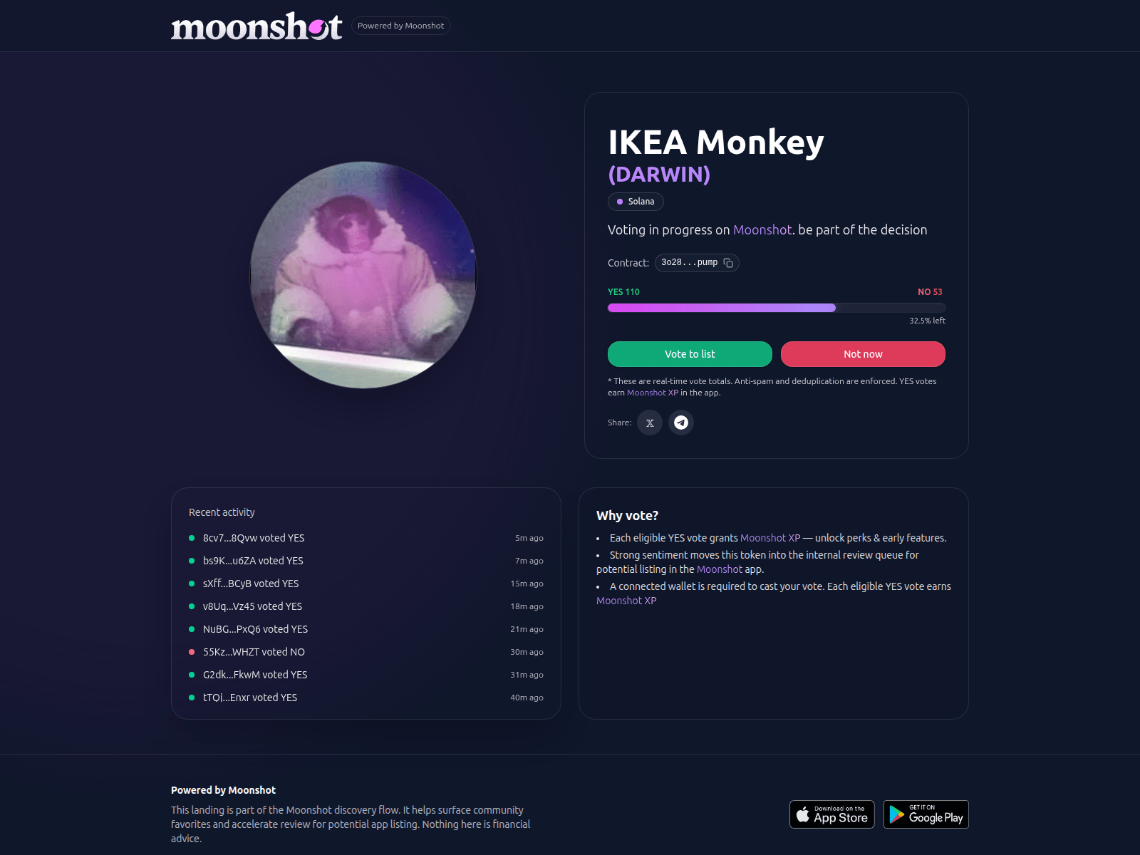 Screenshot of moonshot-hub.fun