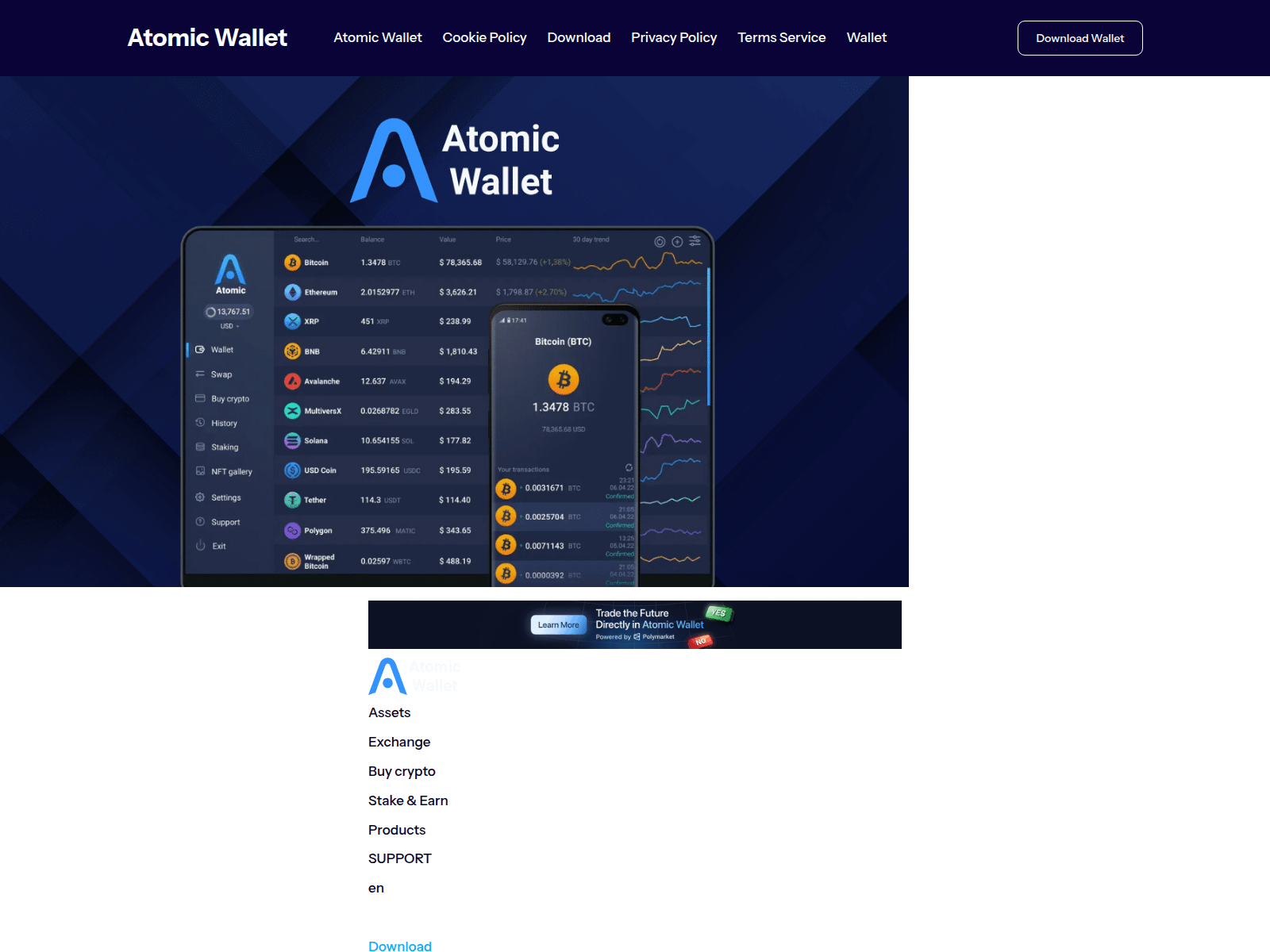 Screenshot of a-atomicwallet.com