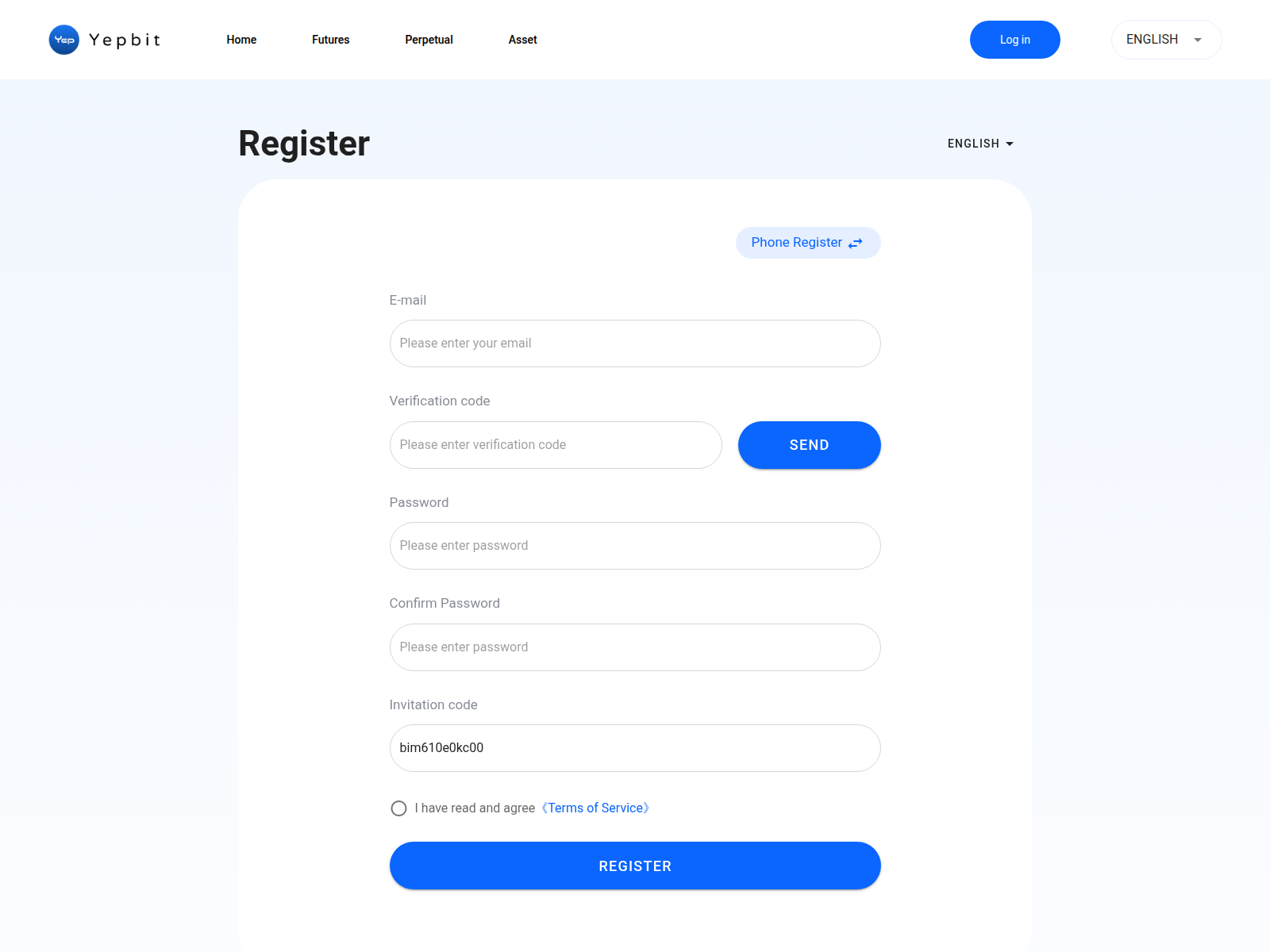 Screenshot of yepbit1.com