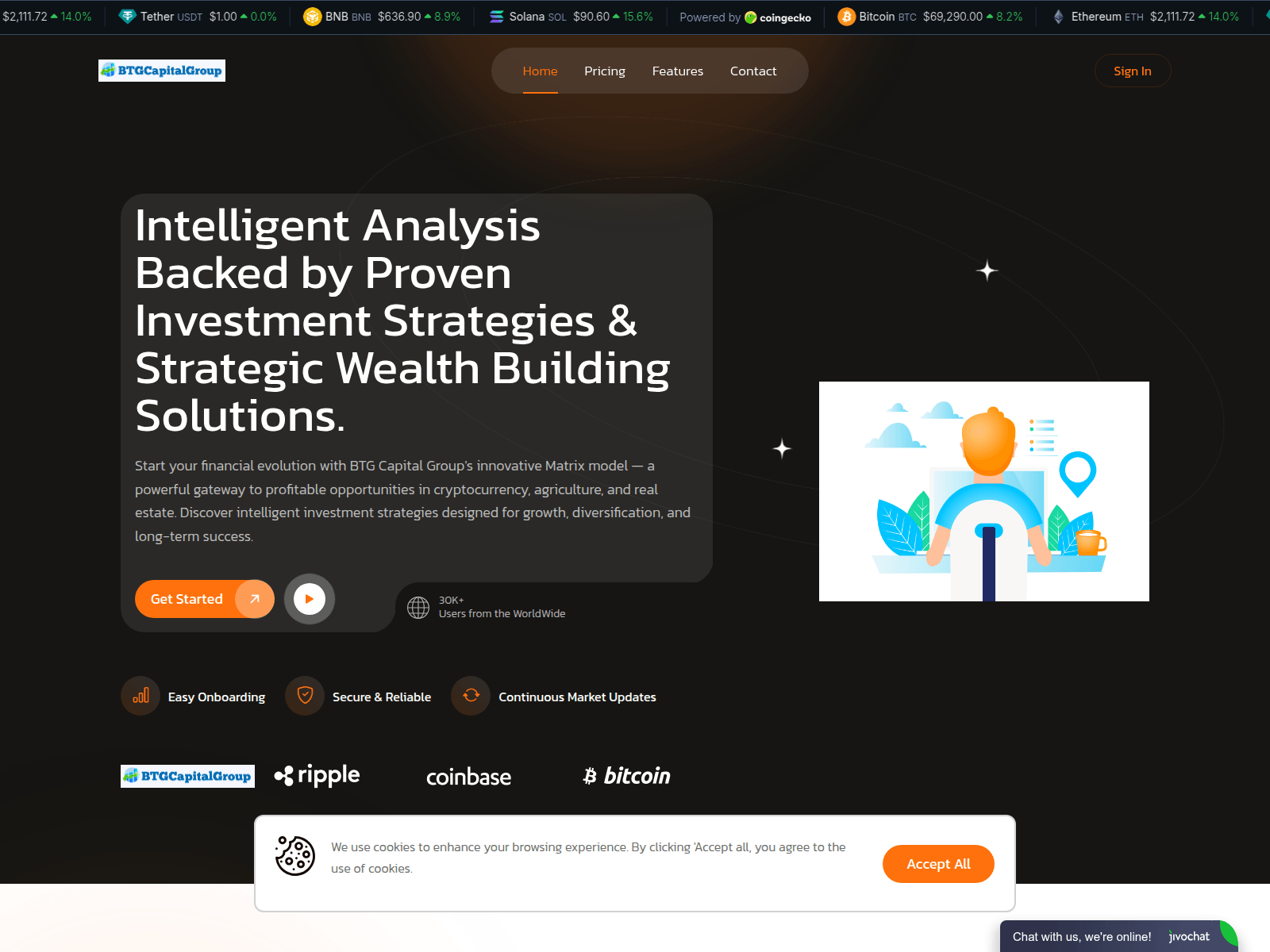 Screenshot of groupbtgpactual.com