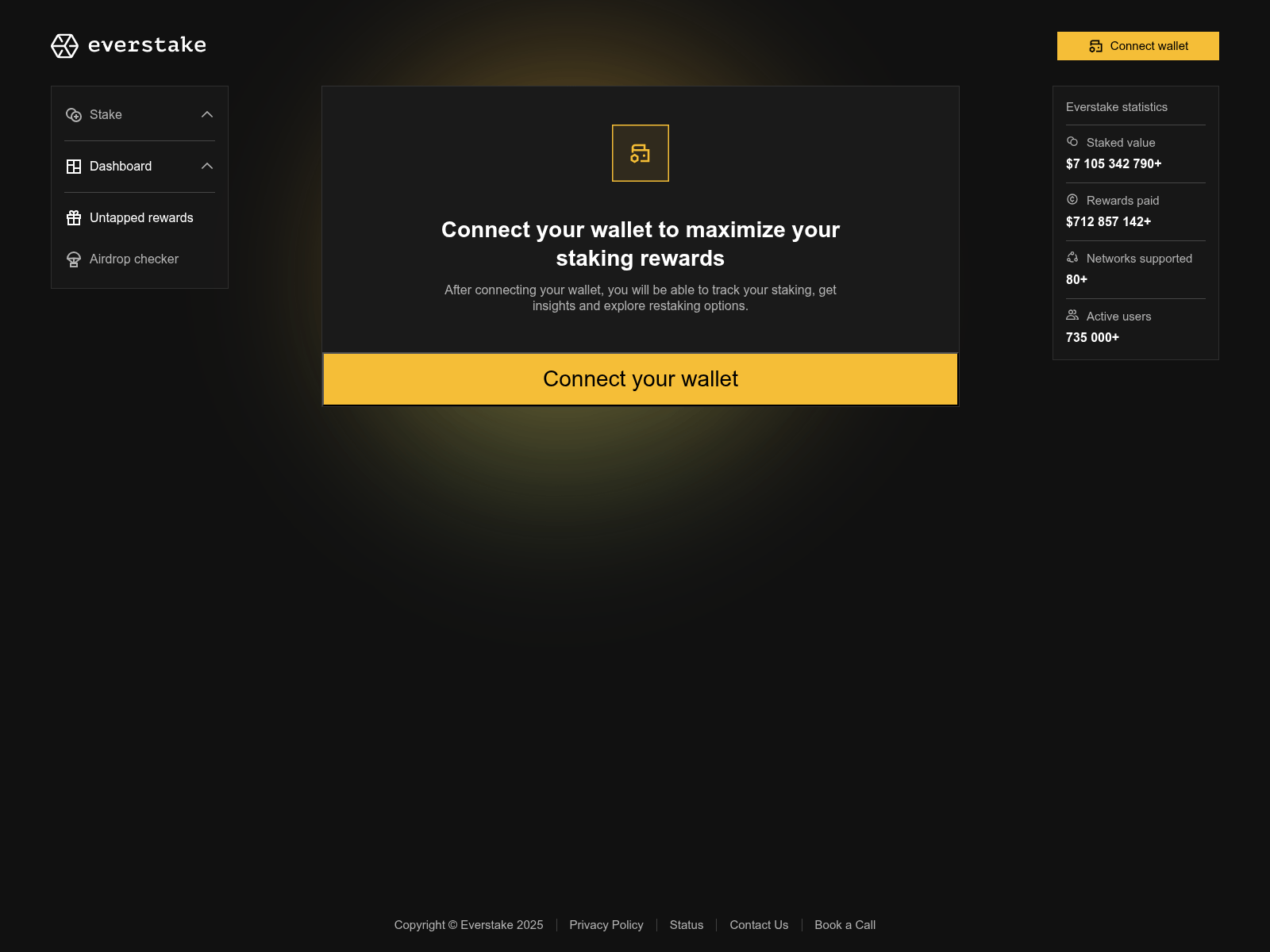 Screenshot of everstake.bet