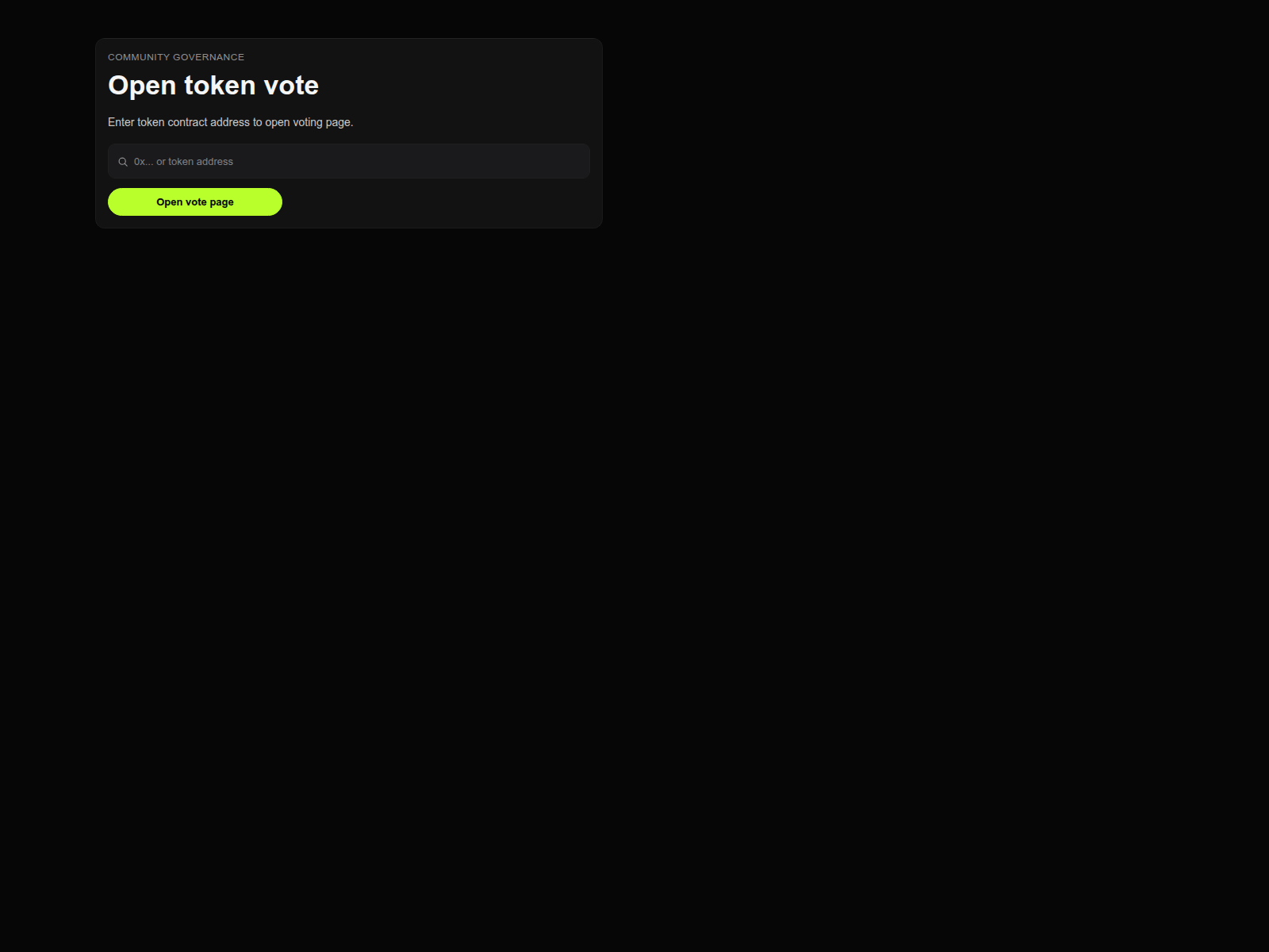 Screenshot of okxlistingvote.com