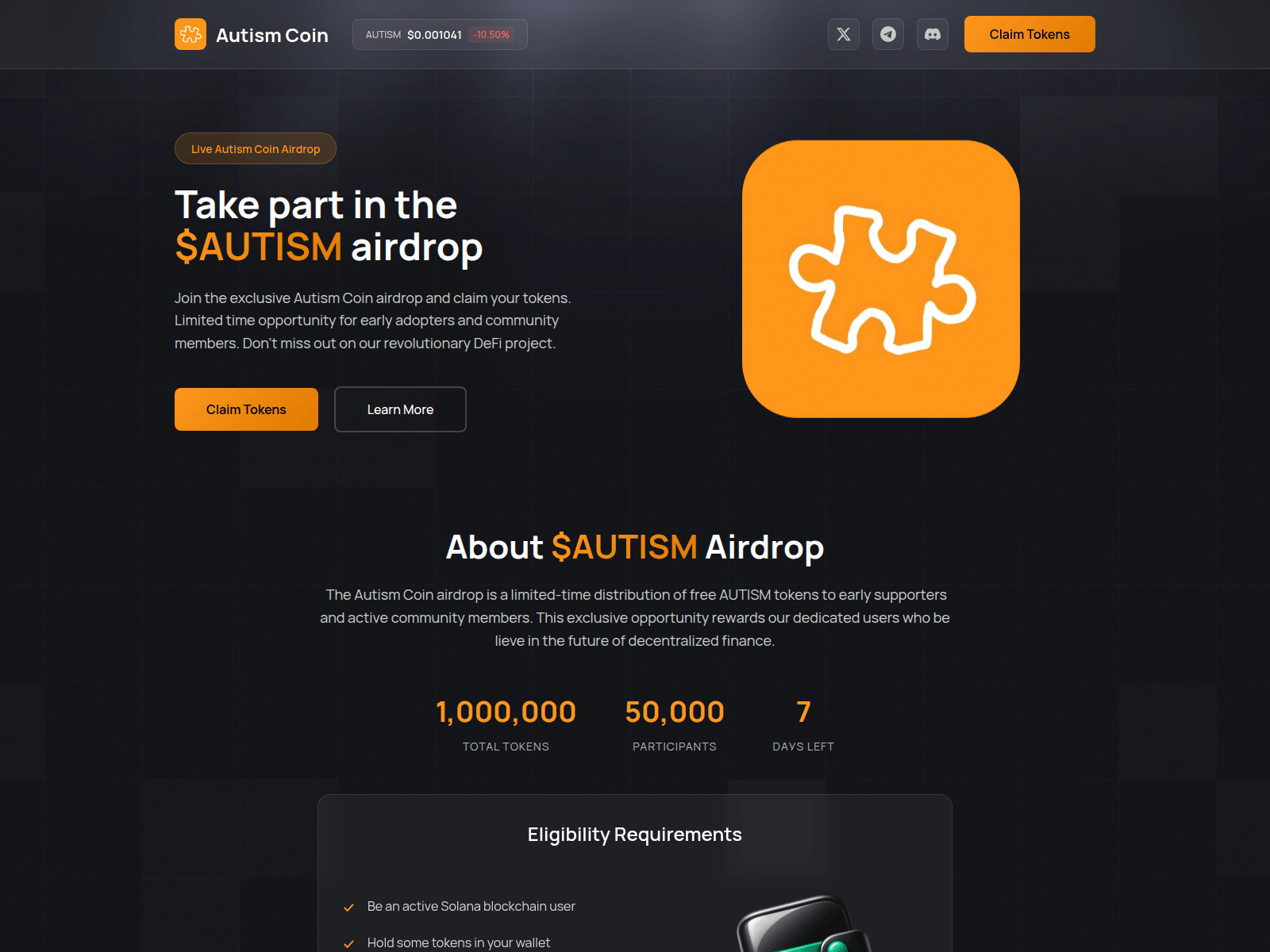 Screenshot of register-autism.fun