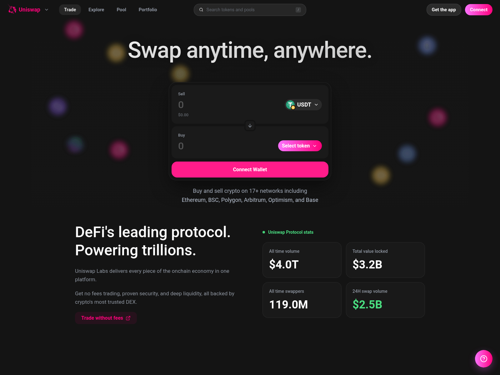 Screenshot of unis-wap.surge.sh