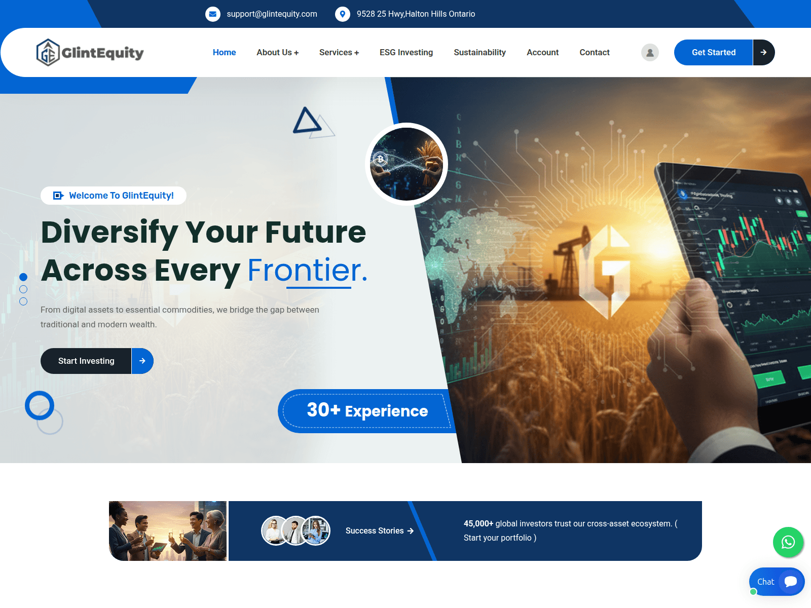 Screenshot of glintequity.com
