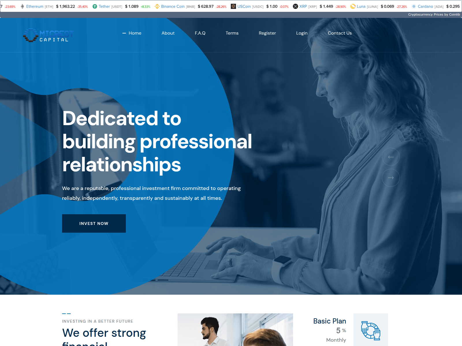 Screenshot of omicrestcap.com