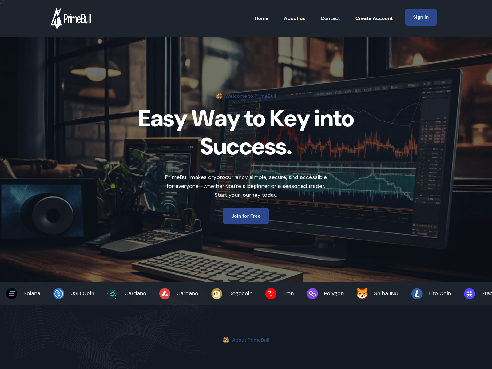 Screenshot of prime-bull.com