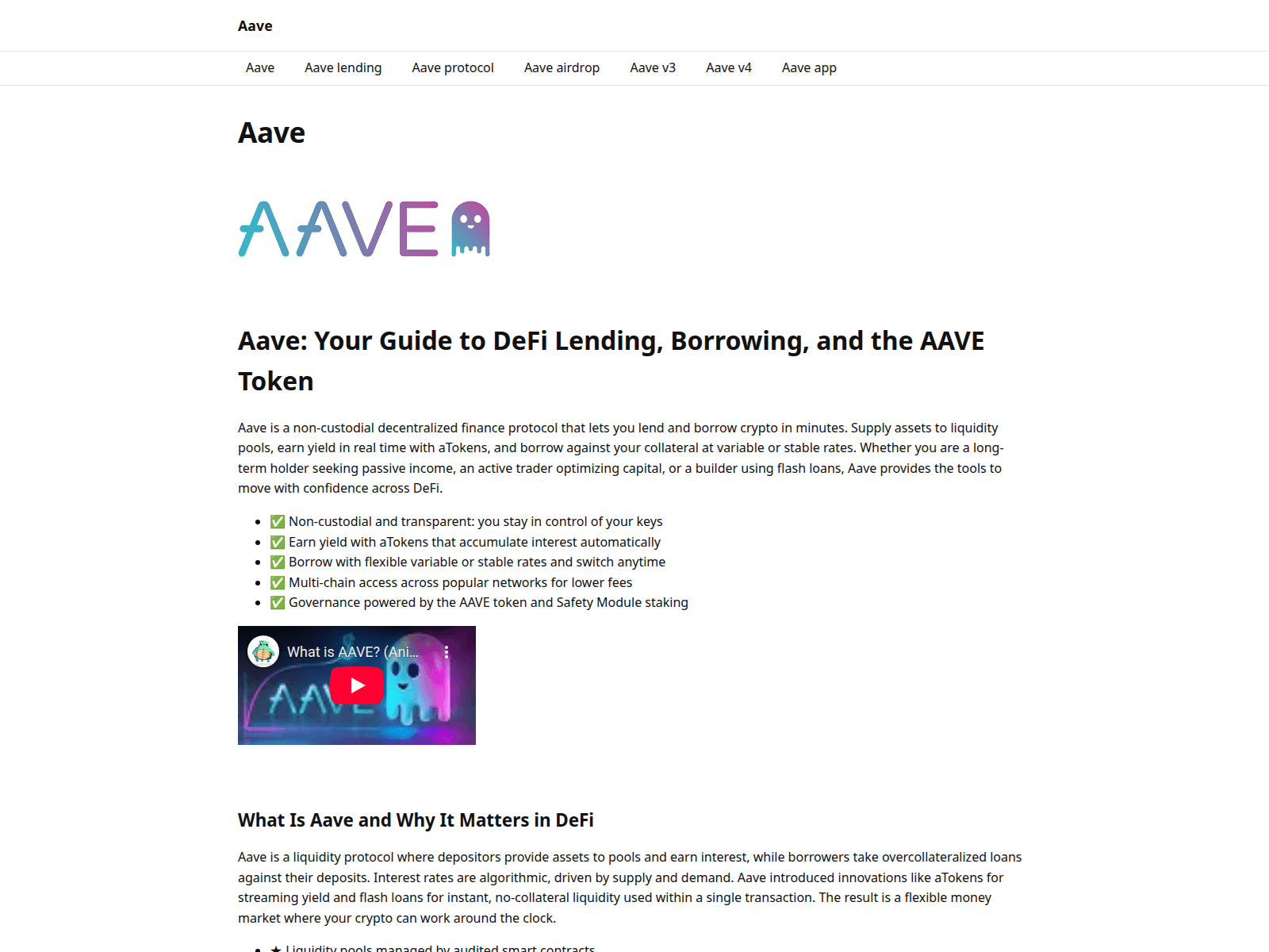 Screenshot of app-aave.to