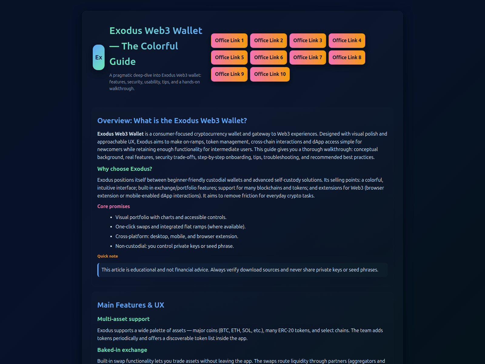 Screenshot of exodusweb-wlt.pages.dev