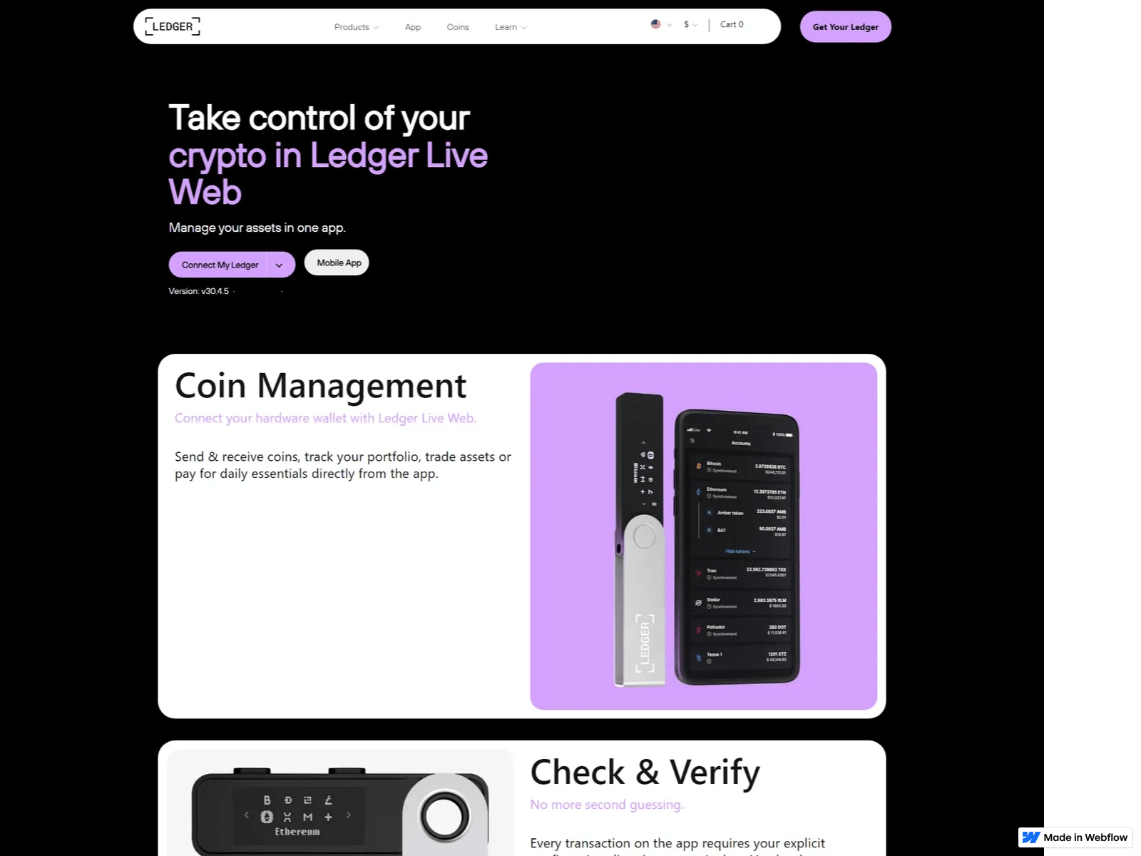 Screenshot of help-ledger--com-start-en.webflow.io