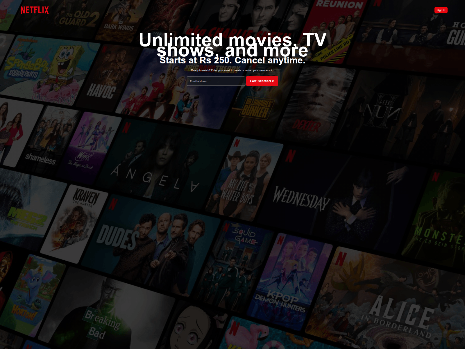 Screenshot of netflix-clone-rust-gamma.vercel.app