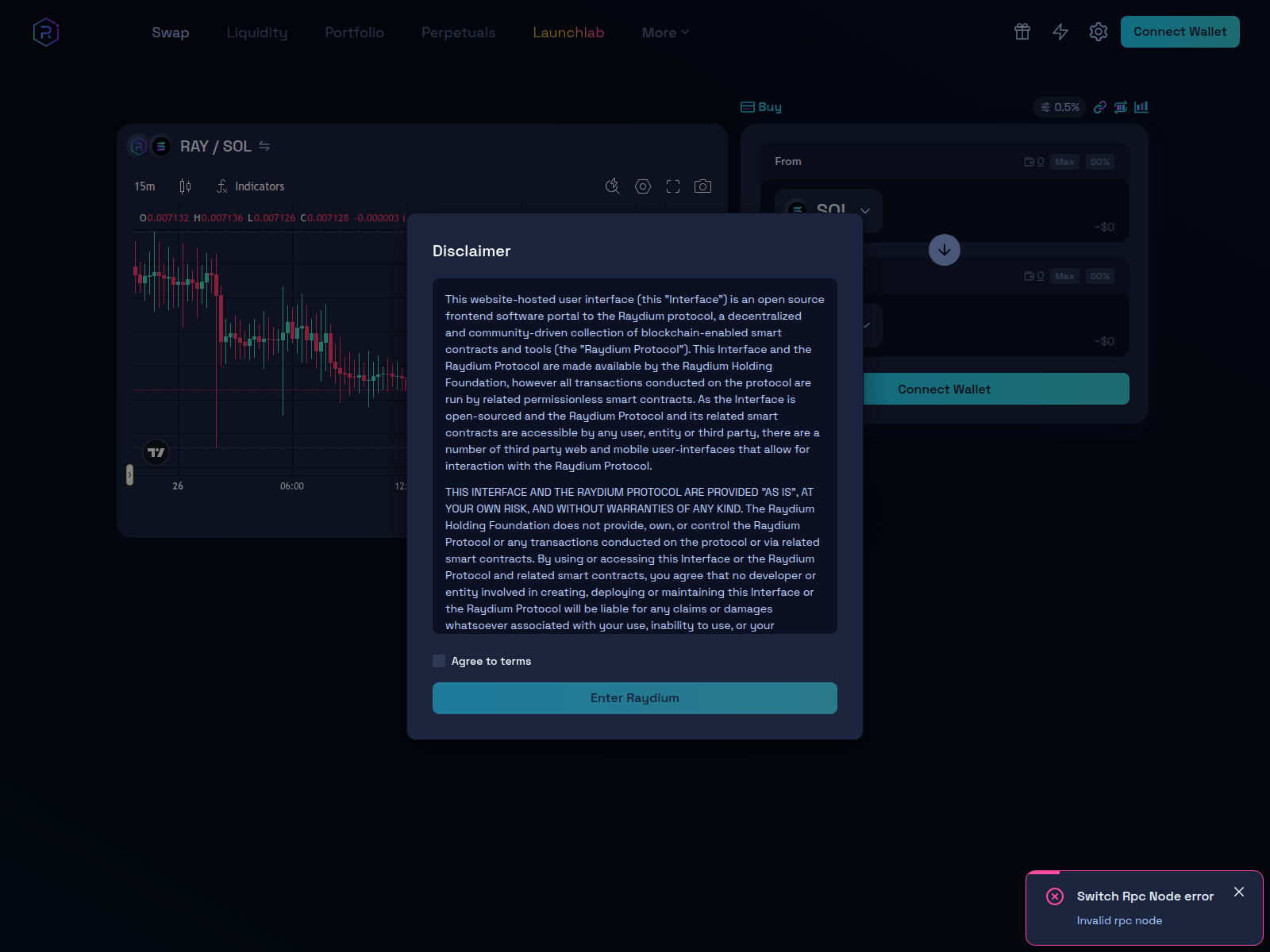 Screenshot of raydium-ui-v3-inner.pages.dev