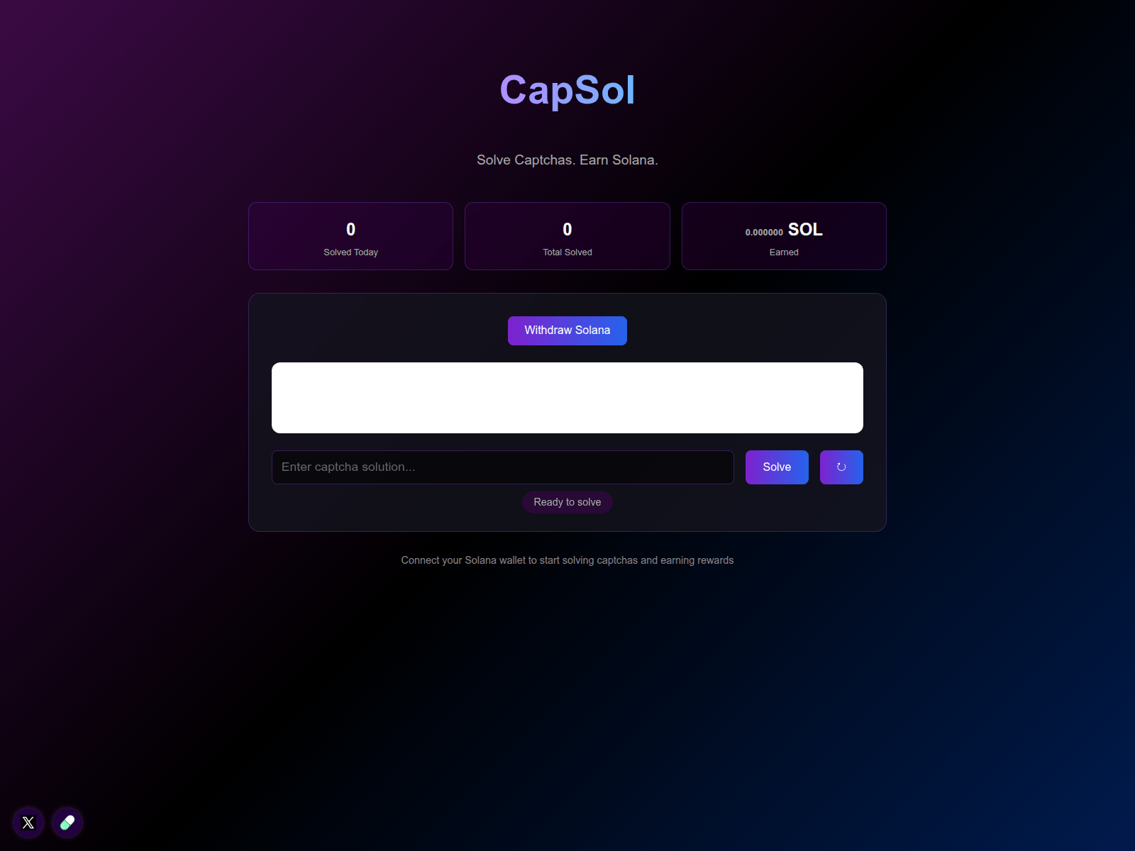 Screenshot of capsol.fun